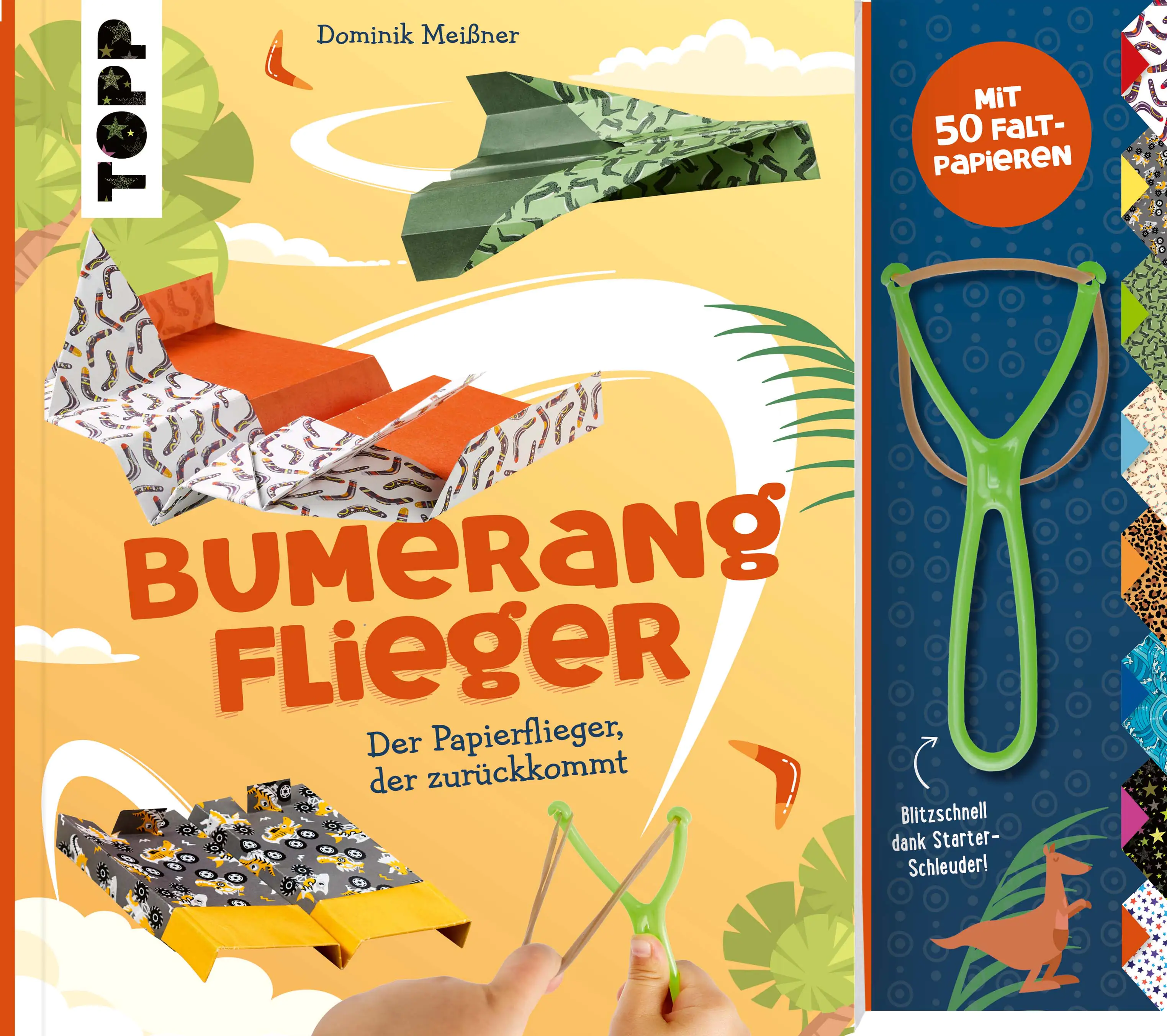 Bastelbuch Bumerang-Papierflieger mit Schleuder