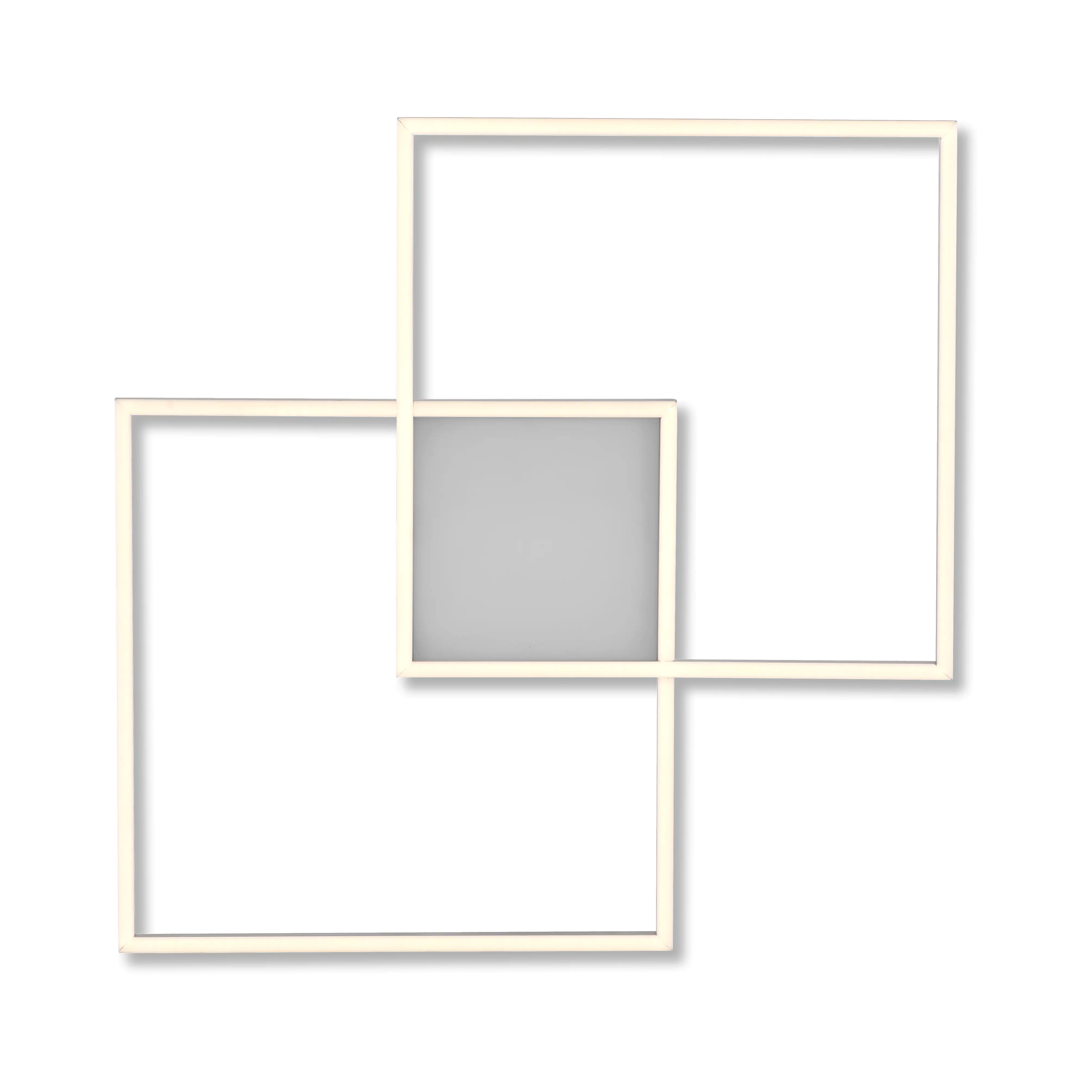 JustLight LED CCT Deckenleuchte Asmin nickel-matt 60 x 60 cm dimmbar