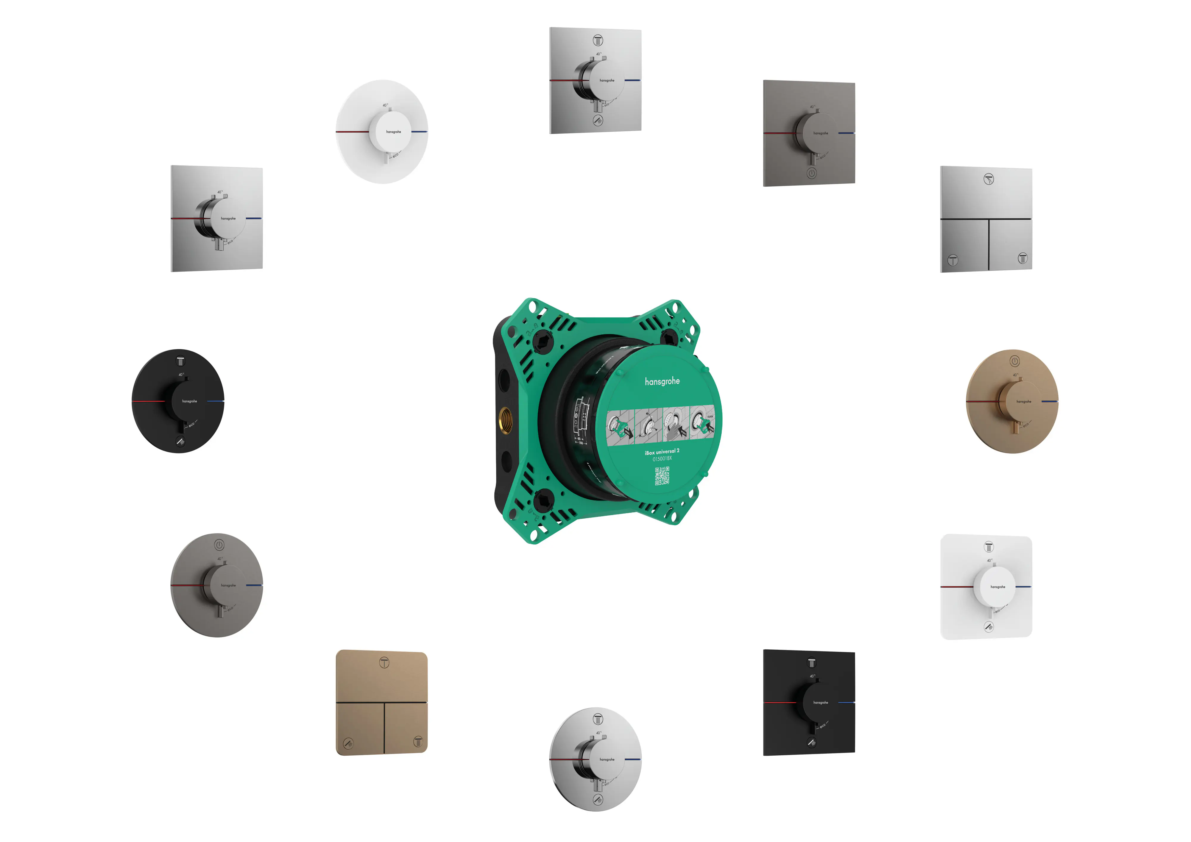Hansgrohe Duschamatur ShowerSelect Comfort E Unterputz für 2 Verbraucher