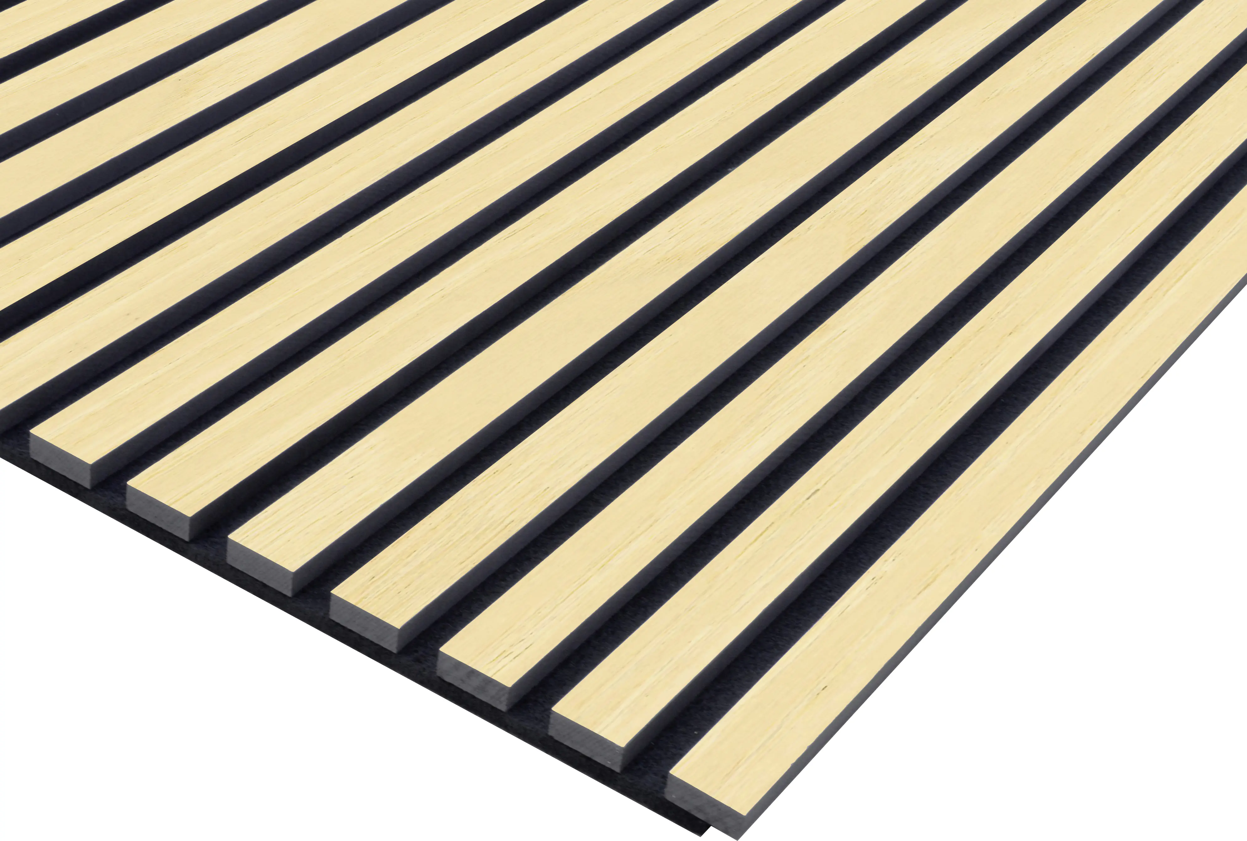 Neuhofer Akustikpaneele Echtholz Esche 119,5 x 57,25 x 1,9 cm hellbraun