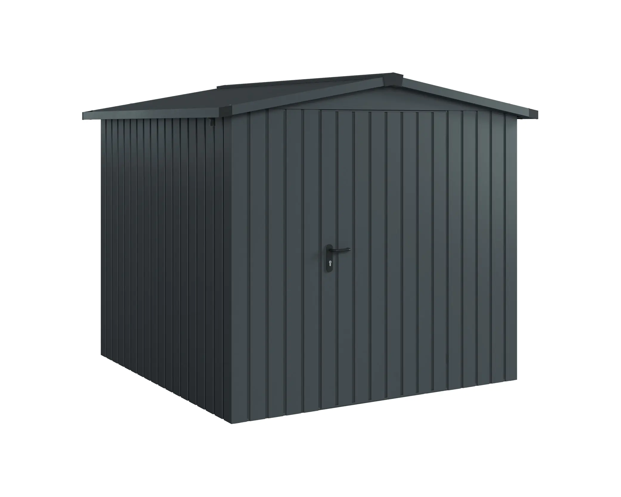 EcoStar Metallgerätehaus Euroline ESD5 anthrazit 214 x 214 cm 1-flg.
