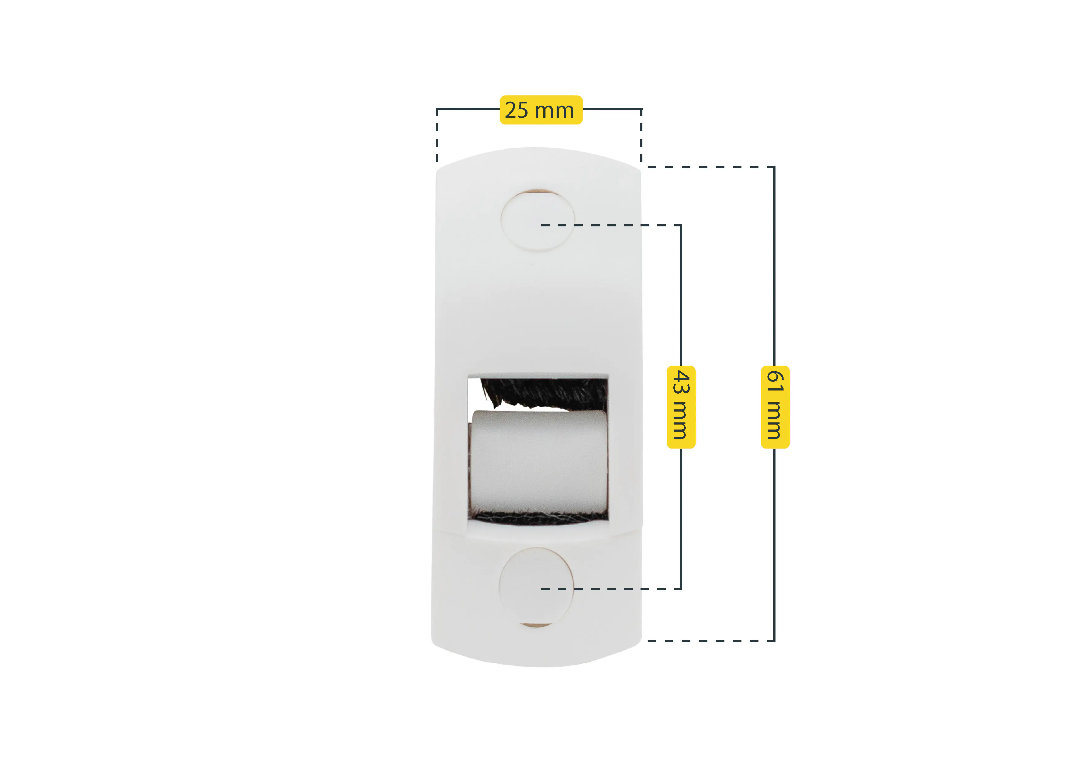 Schellenberg Gurtführung Duo System Mini weiß