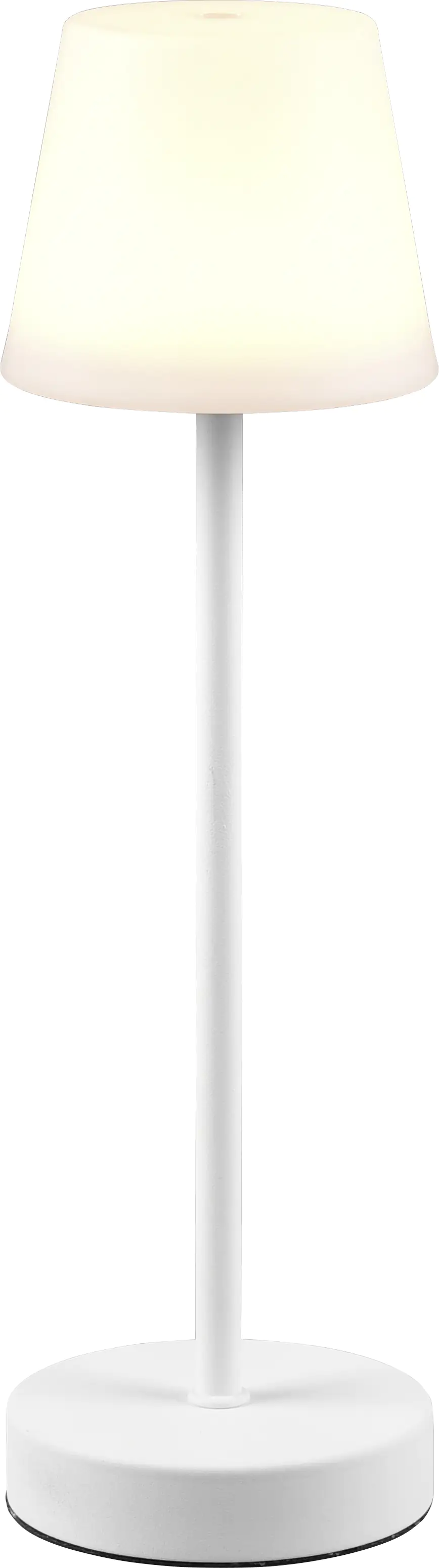 Reality Leuchten LED Akku-Tischleuchte Martinez weiß matt 39 cm TW