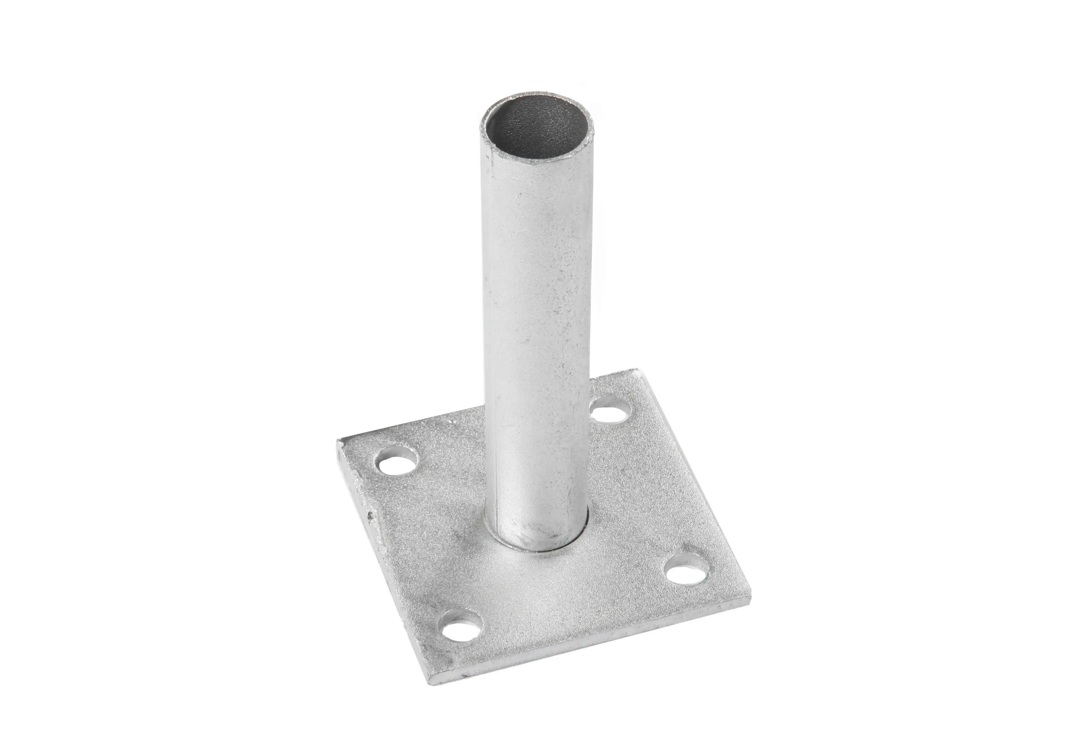Floraworld Bodenplatte Zaunpfosten Ø 3,4 x 10 x 10 cm feuerverzinkt