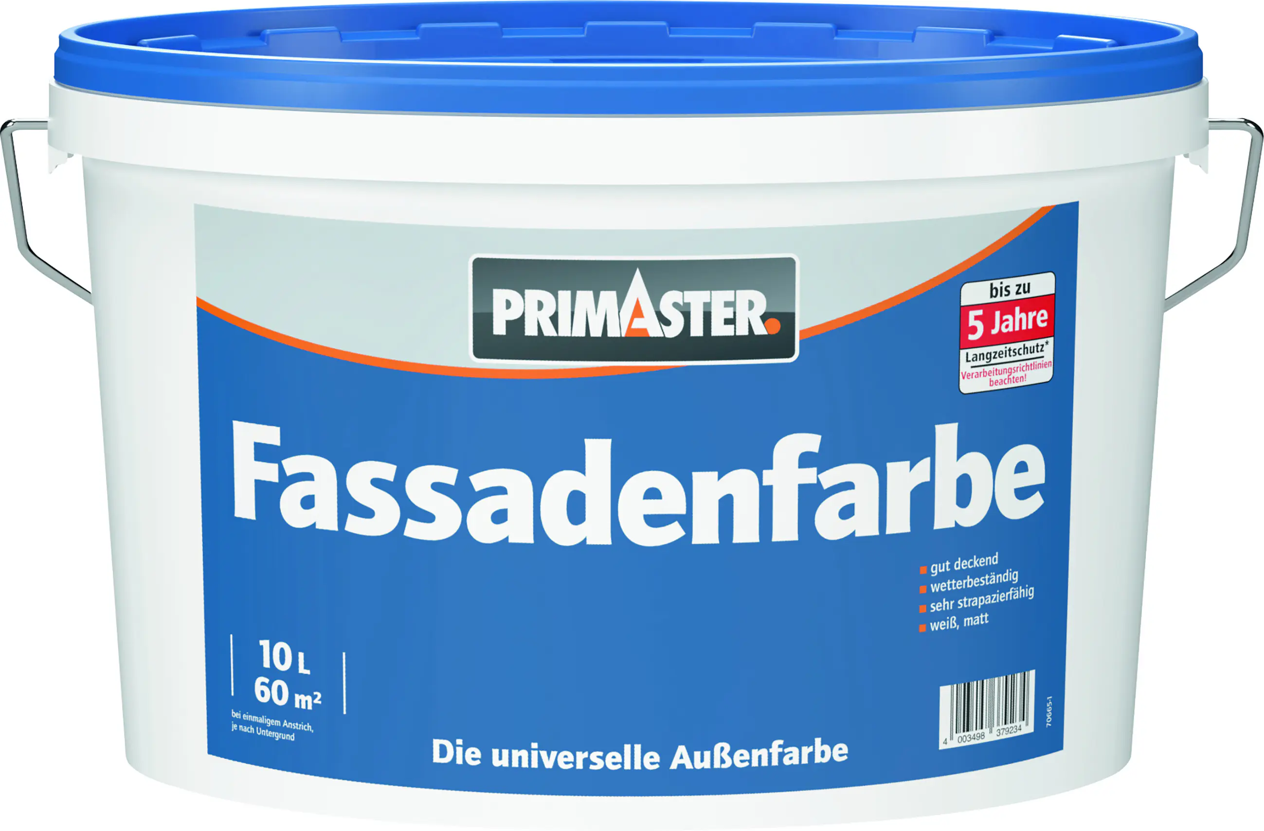 Primaster Fassadenfarbe 10 L weiß matt