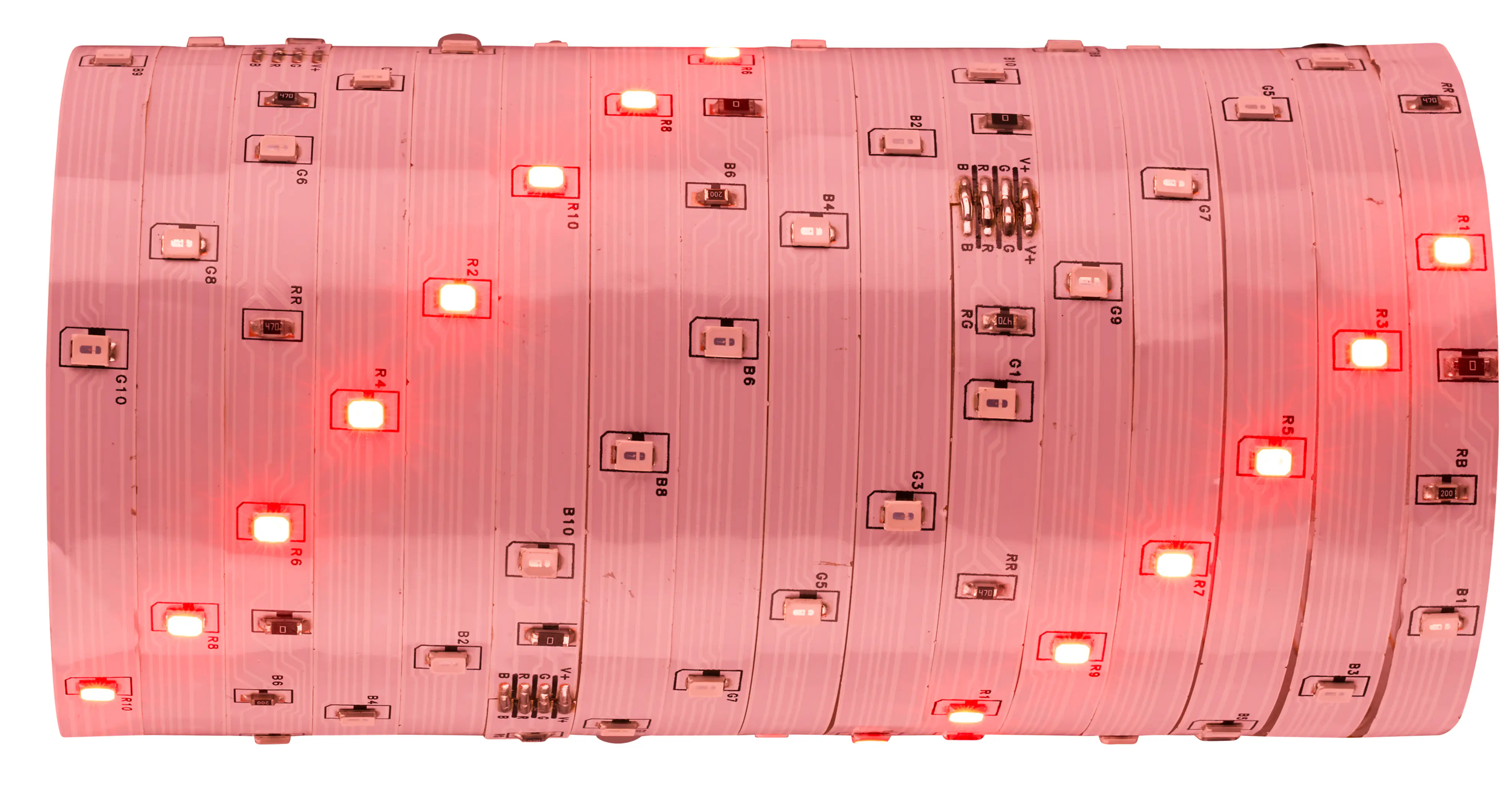 Briloner LED-Streifen RGB mit integriertem Akku 3 m weiß