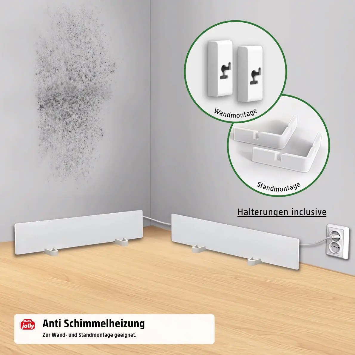 Bella Jolly Infrarotheizung Anti-Schimmel Basis SHK1 - 10 x 50 cm