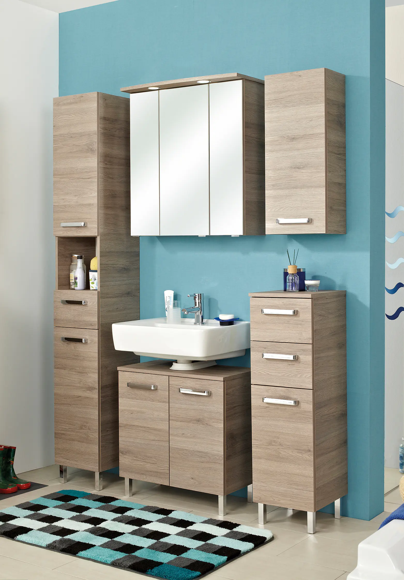 Pelipal Spiegelschrank Offenbach sanremo eiche terra quer