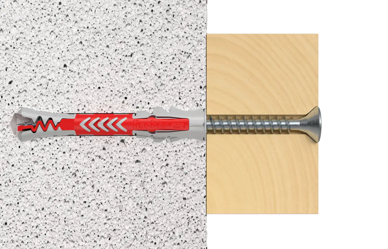 Fischer Dübel Duopower 8.0 x 65 mm mit Schrauben - 2 Stück