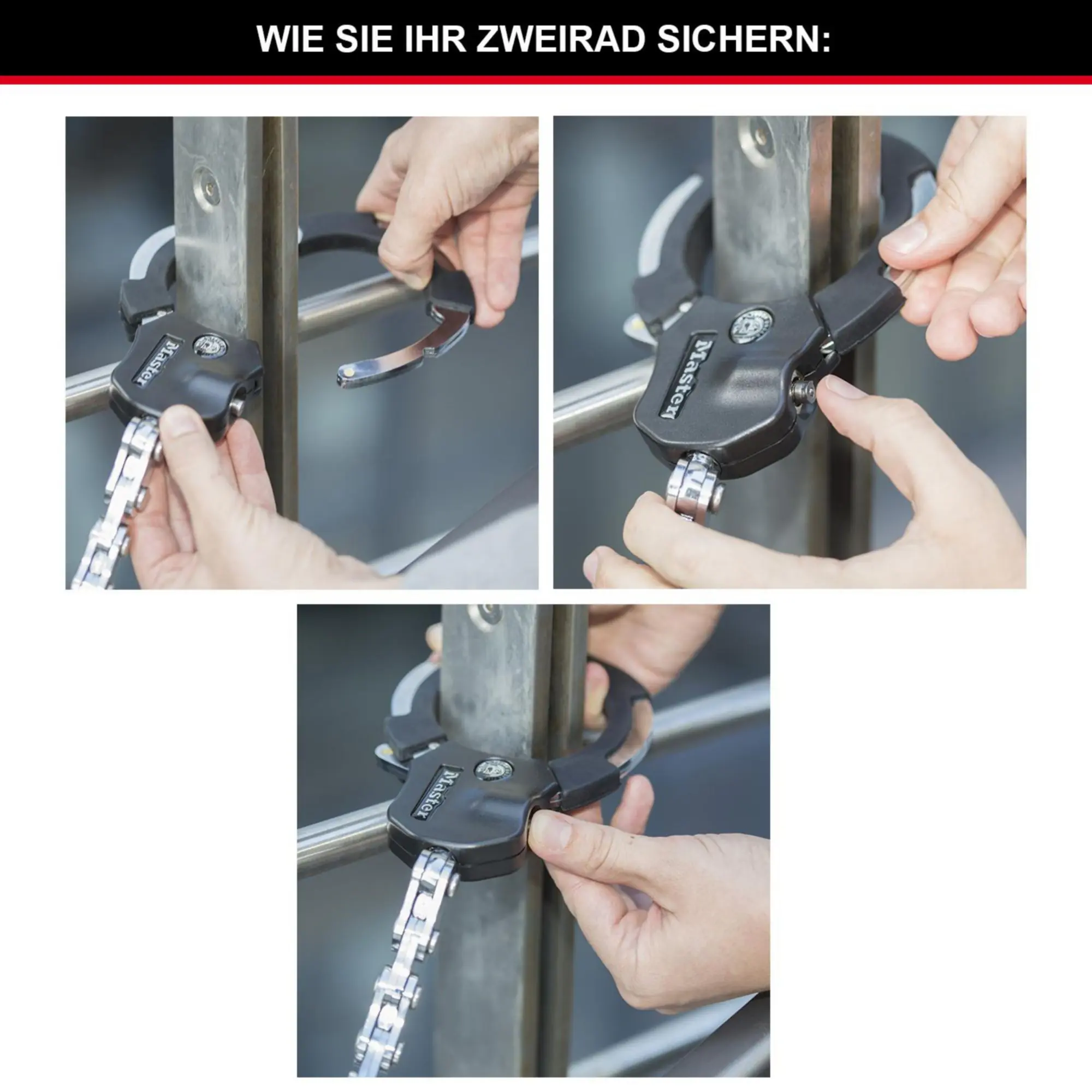 Fischer Fahrradschloss Handschellenschloss Street Cuff 36 cm x Ø 7,6 cm