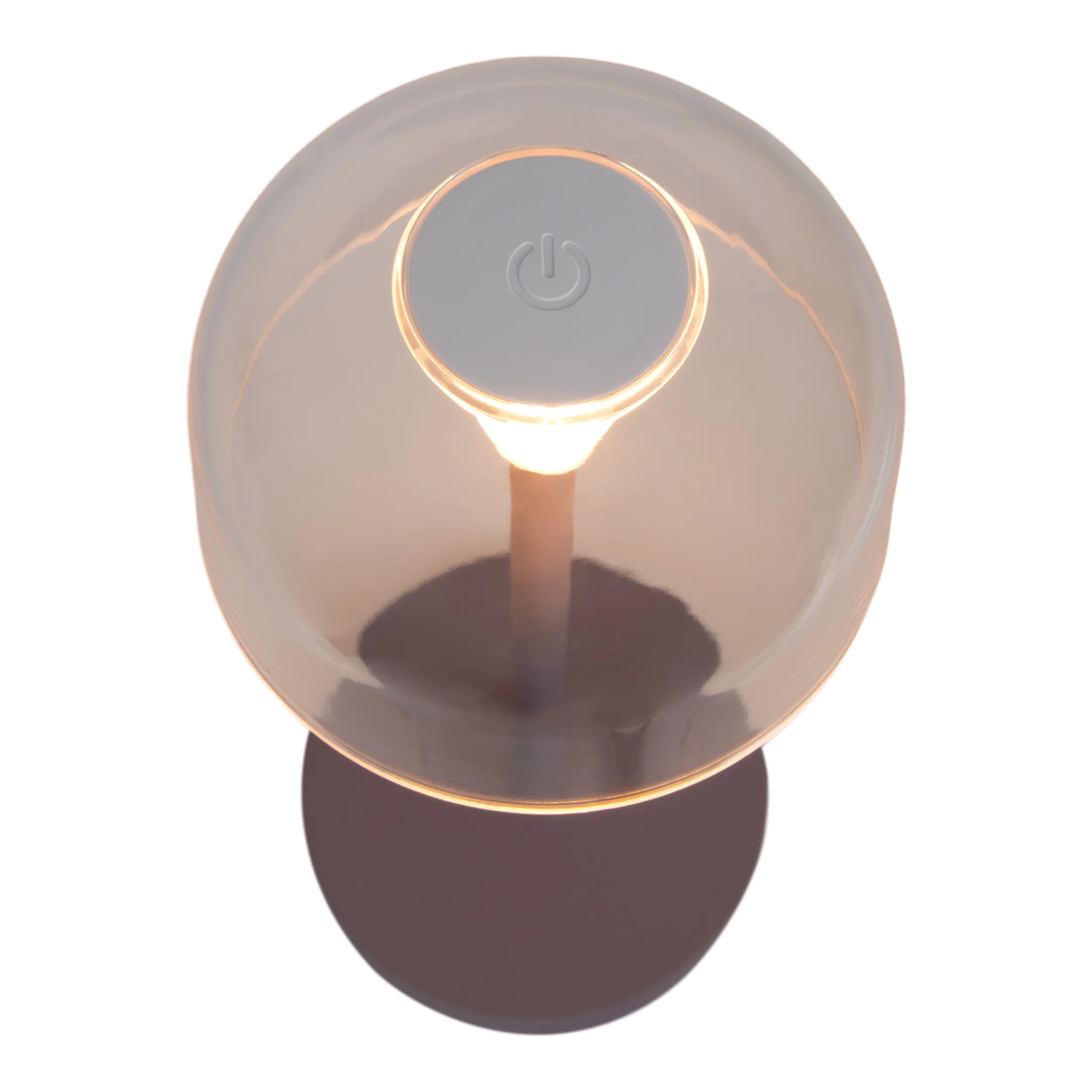 Light & More LED Akku-Tischleuchte Gomba violett dimmbar