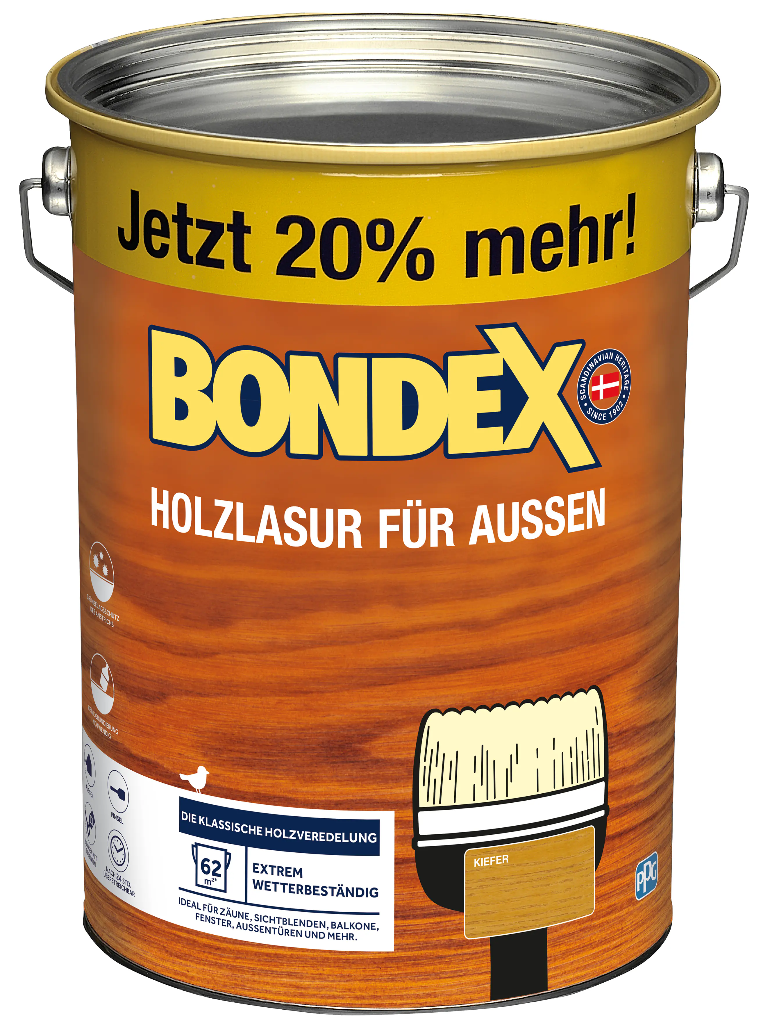 Bondex Holzlasur für Außen 4,8 L kiefer