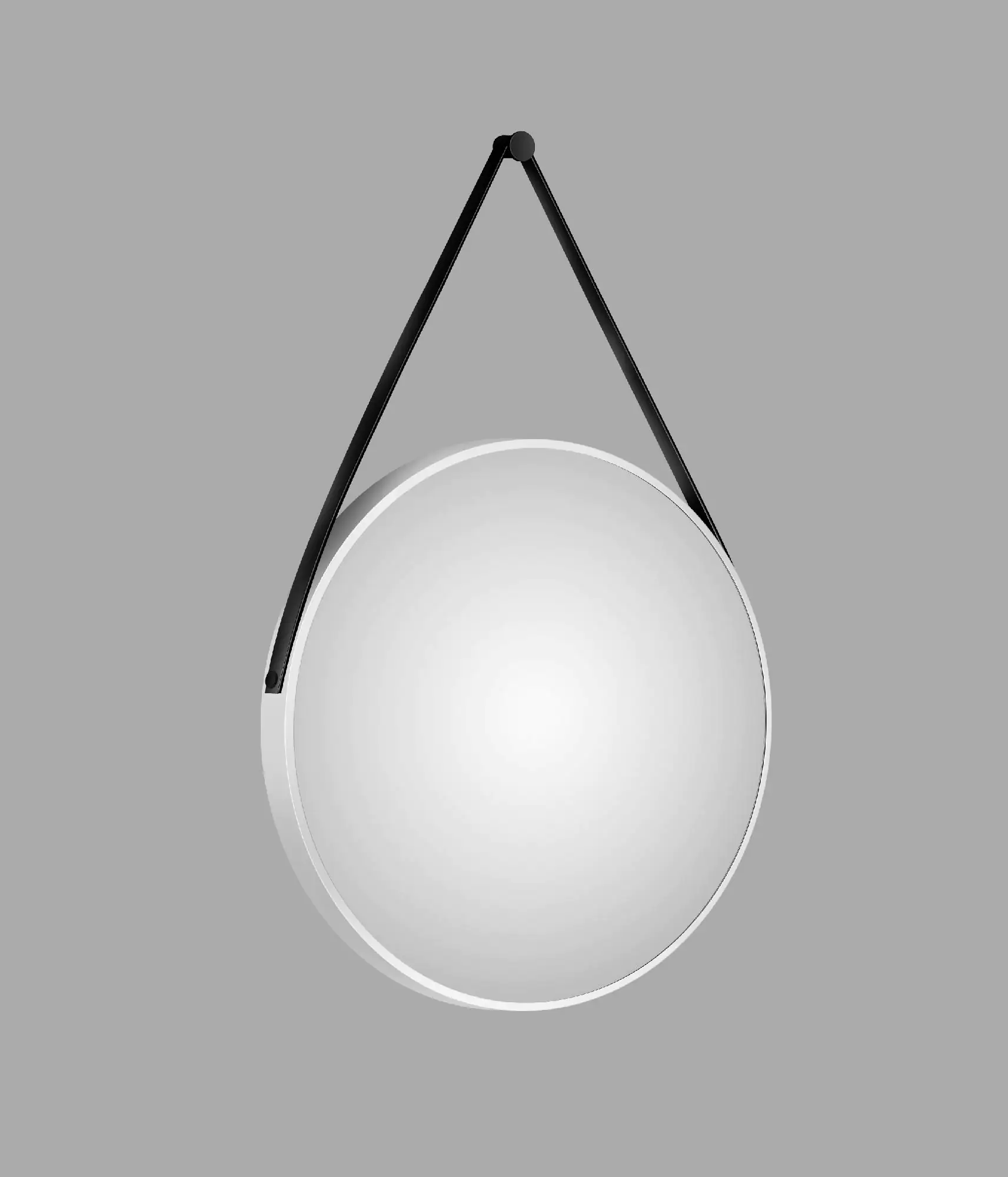DSK Design Spiegel Silver Coiffeur Ø80 cm, weiß