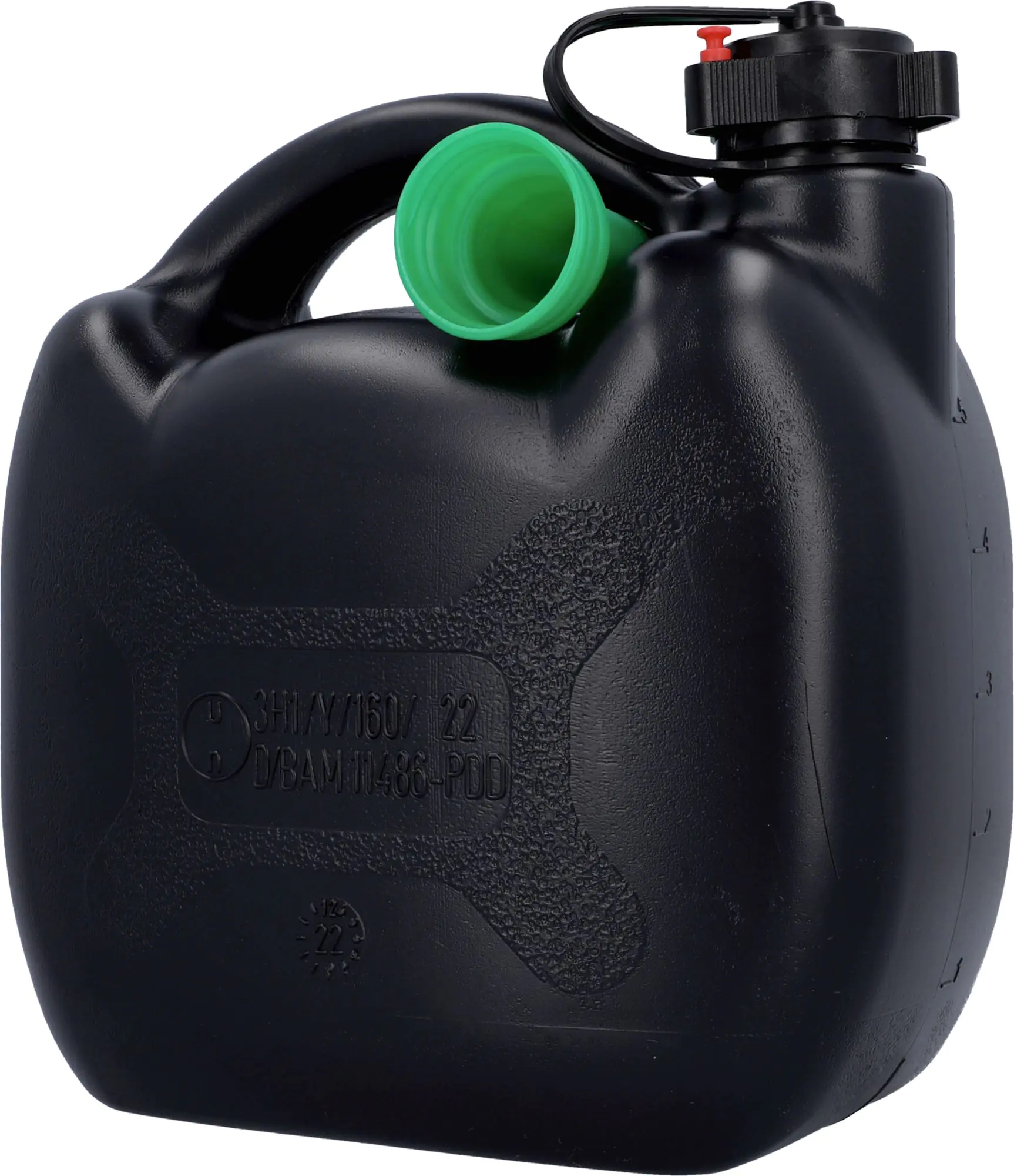 Cartrend Benzinkanister 5 Liter Kunststoff schwarz