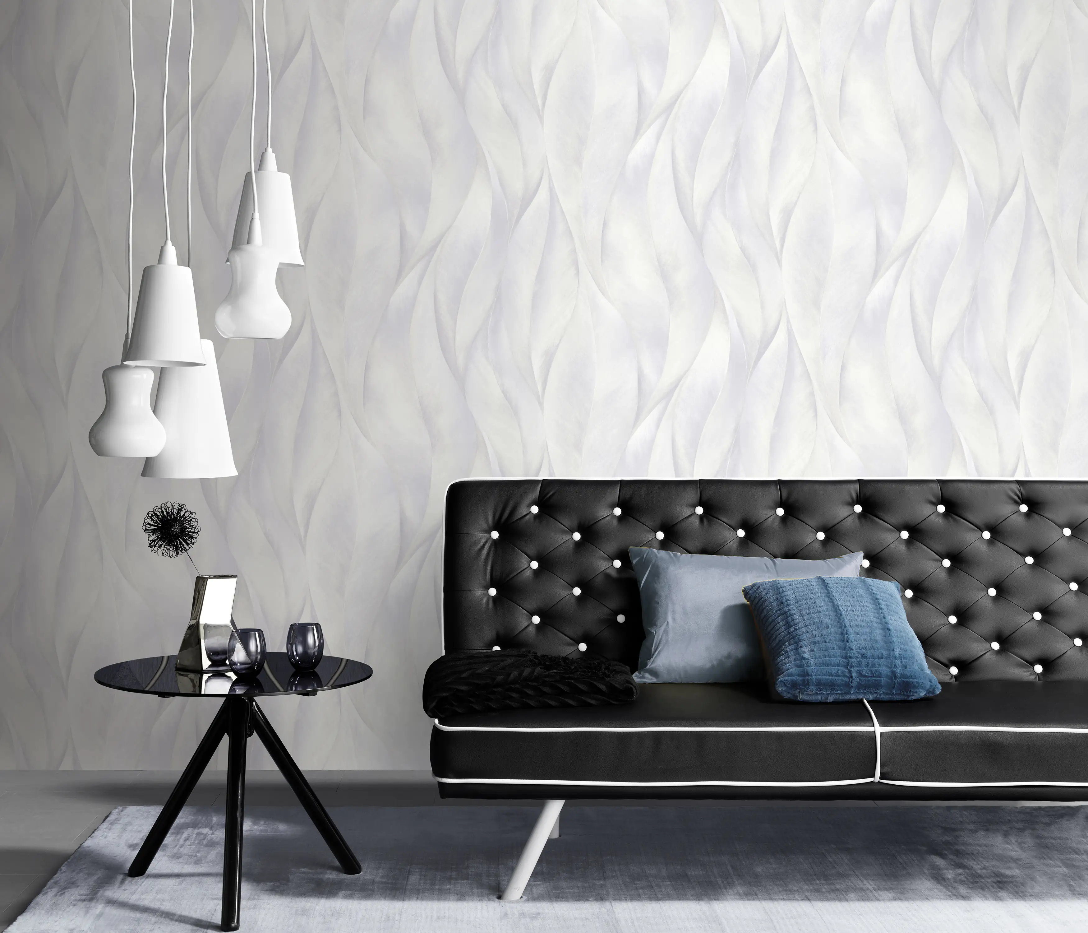 Guido Maria Kretschmer Vliestapete 10148-31 Fashion For Walls floral grau 10,05 x 0,53 m