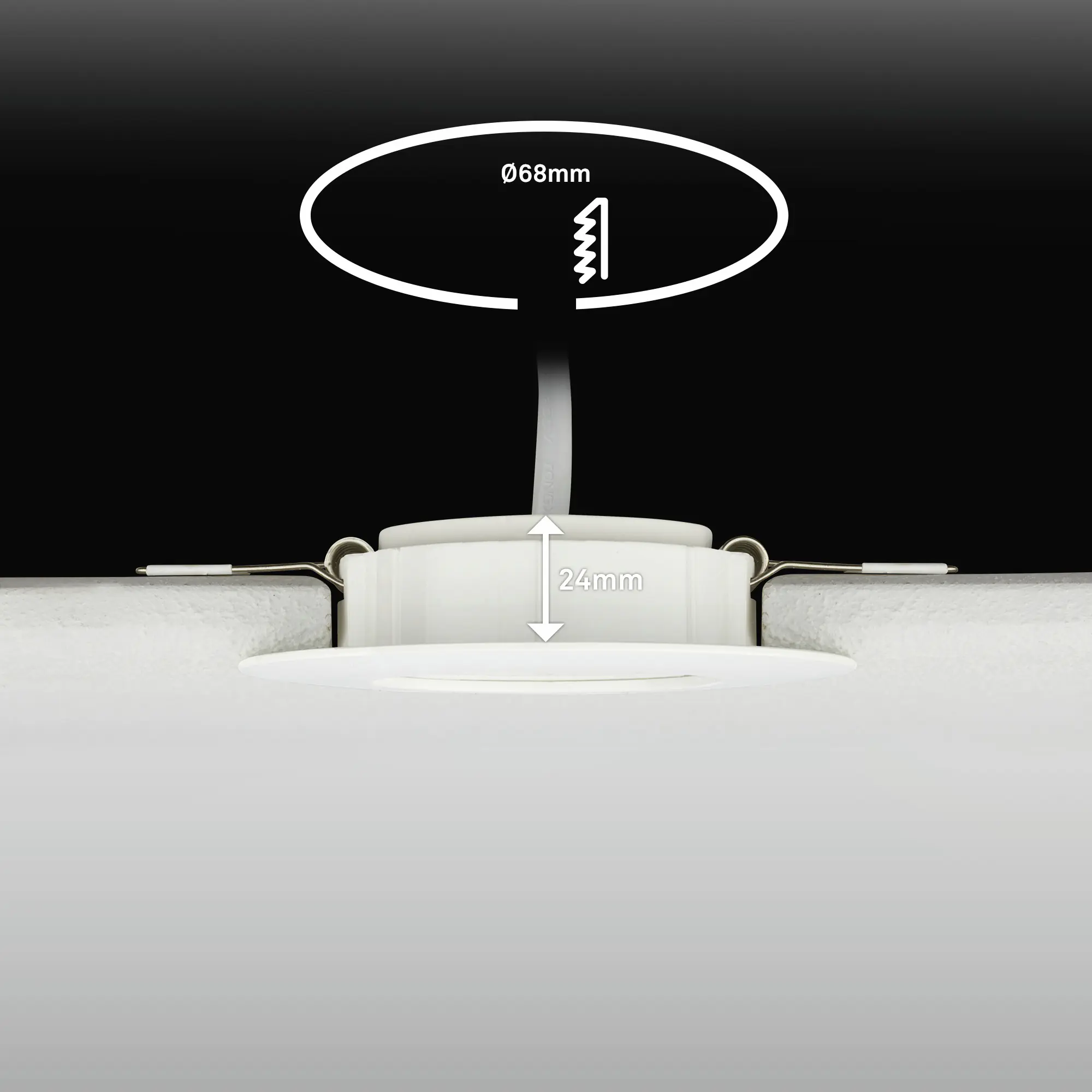Briloner LED Einbauleuchten Dimara Ø 9 x 2,4 cm warmweiß/neutralweiß weiß dimmbar 3er-Set