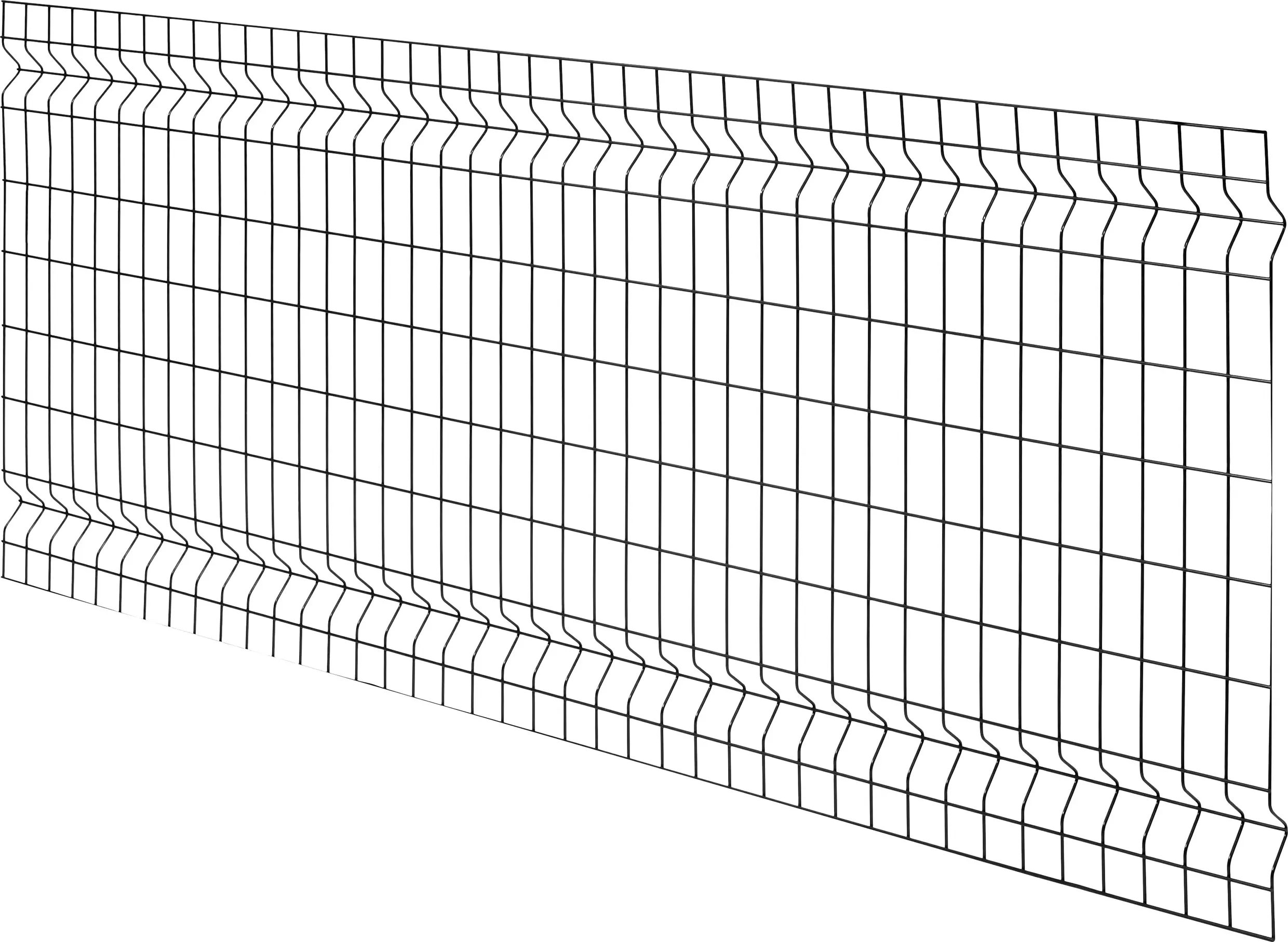 Floraworld Einstabmatten-Zaun Standard 3D 200 x 80 cm anthrazit
