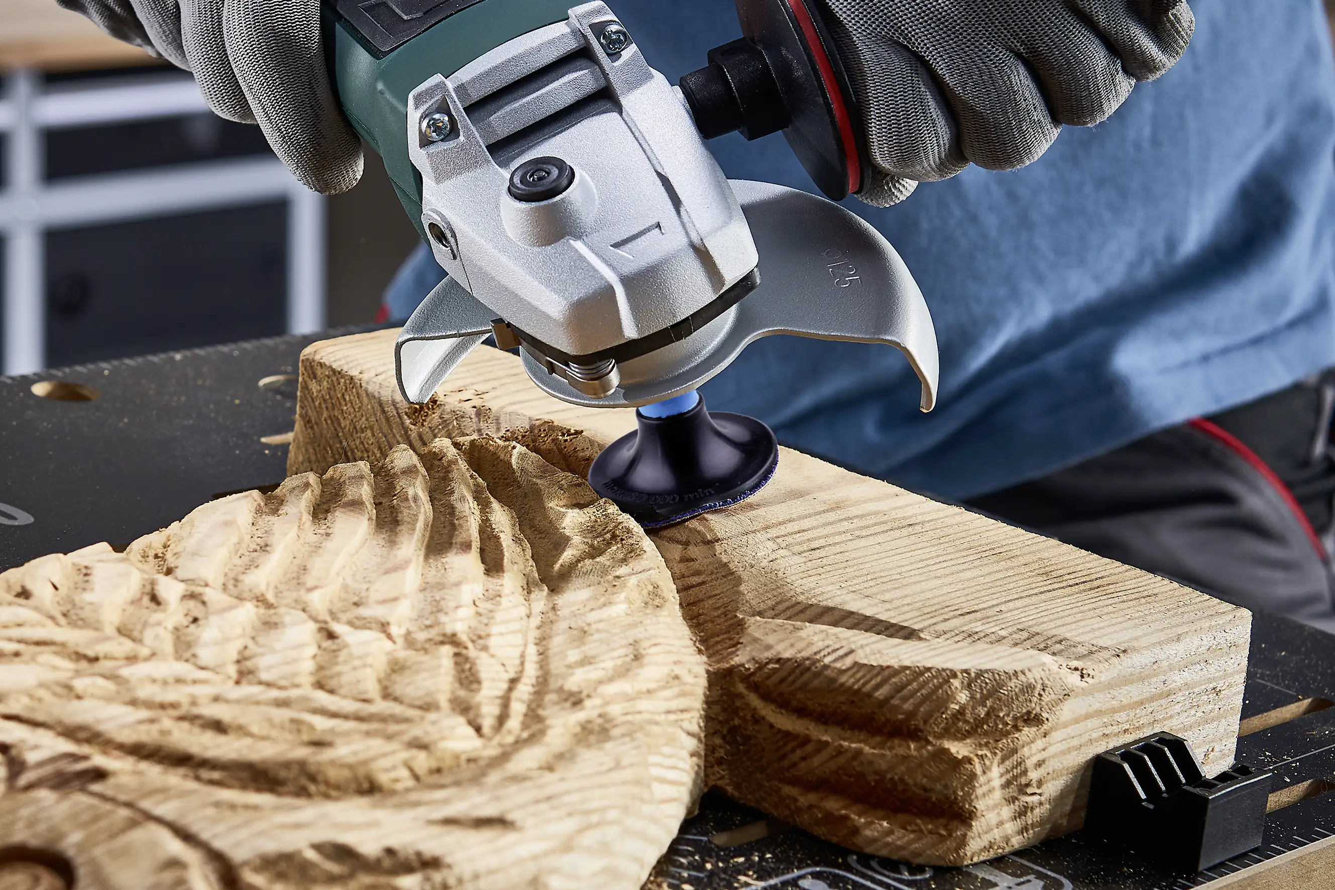 Wolfcraft Schleifteller-Set für Winkelschleifer 4-teilig