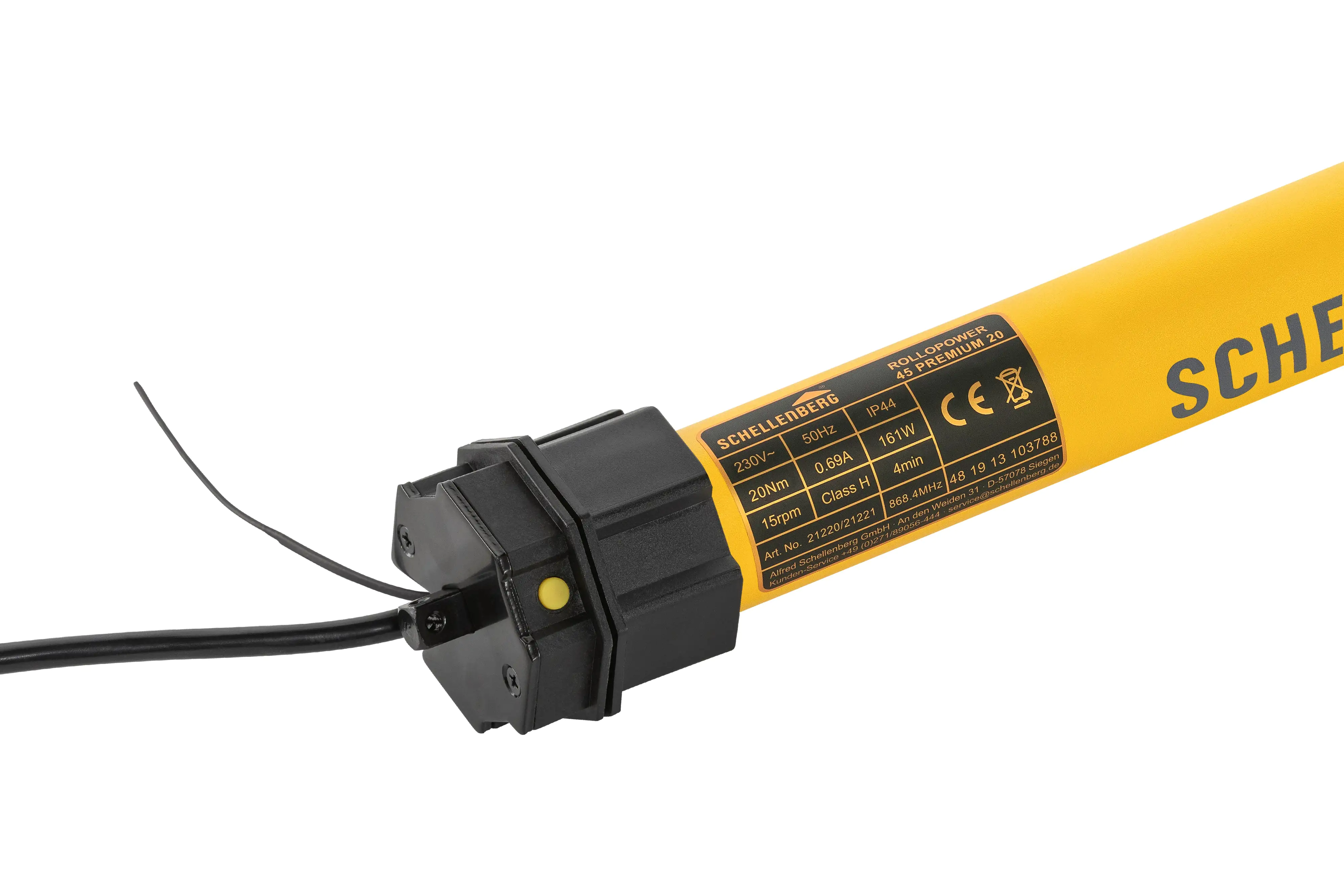 Schellenberg Funk-Rolladenmotor Premium 20 Nm Maxi für 60 mm Achtkantwelle