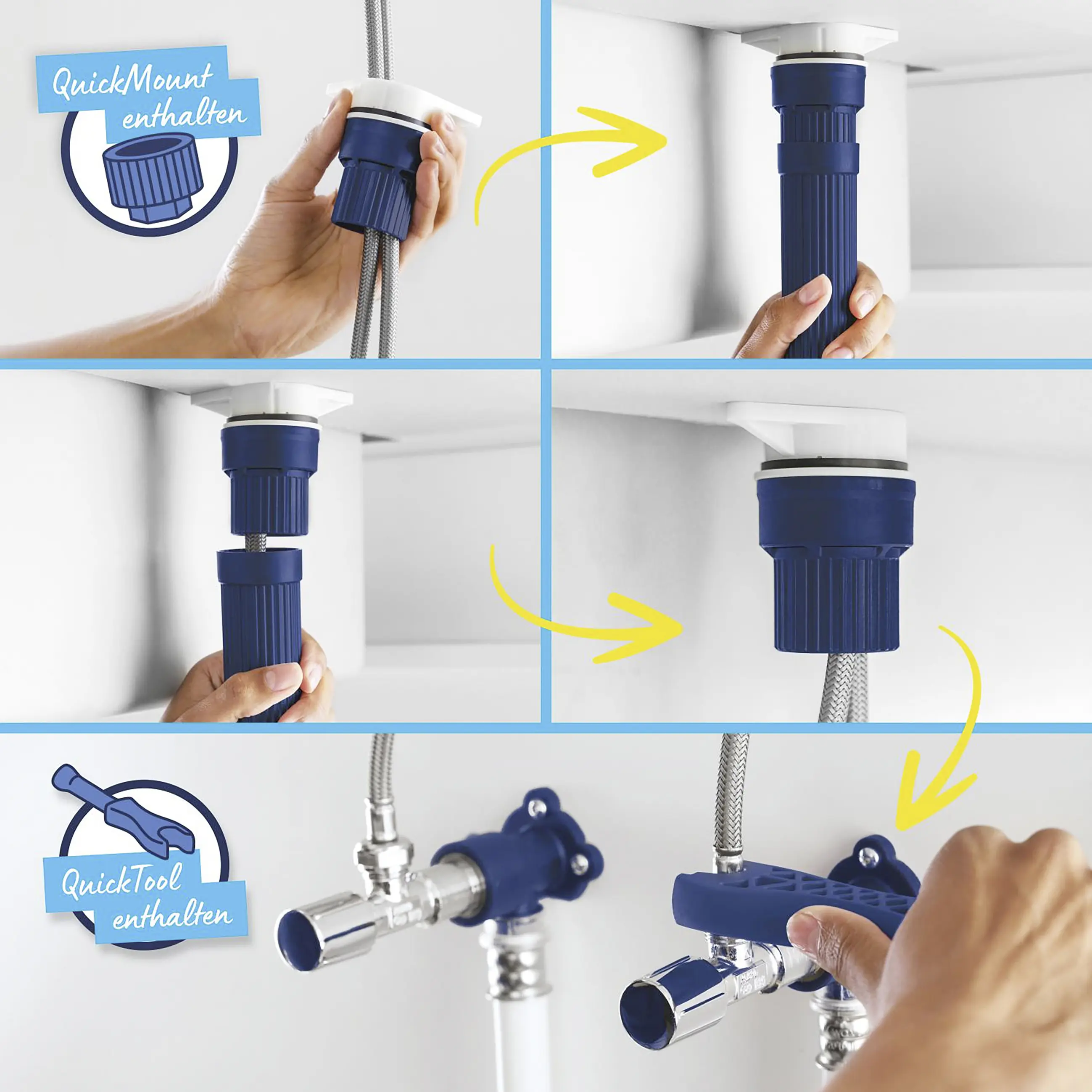 Grohe Küchenarmatur Start Flow verchromt mit herausziehbarer Brause