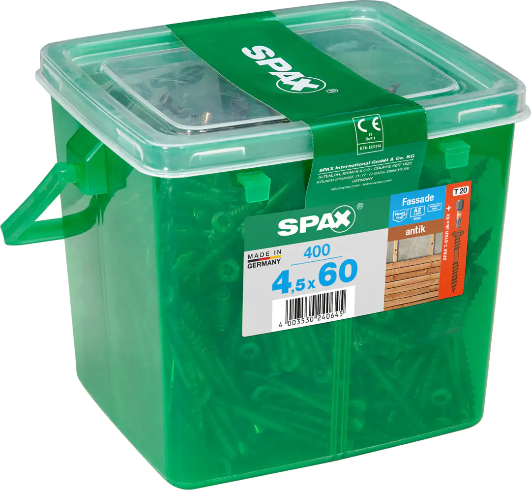Spax Fassadenschrauben 4.5 x 60 mm TX 20 - 400 Stk.