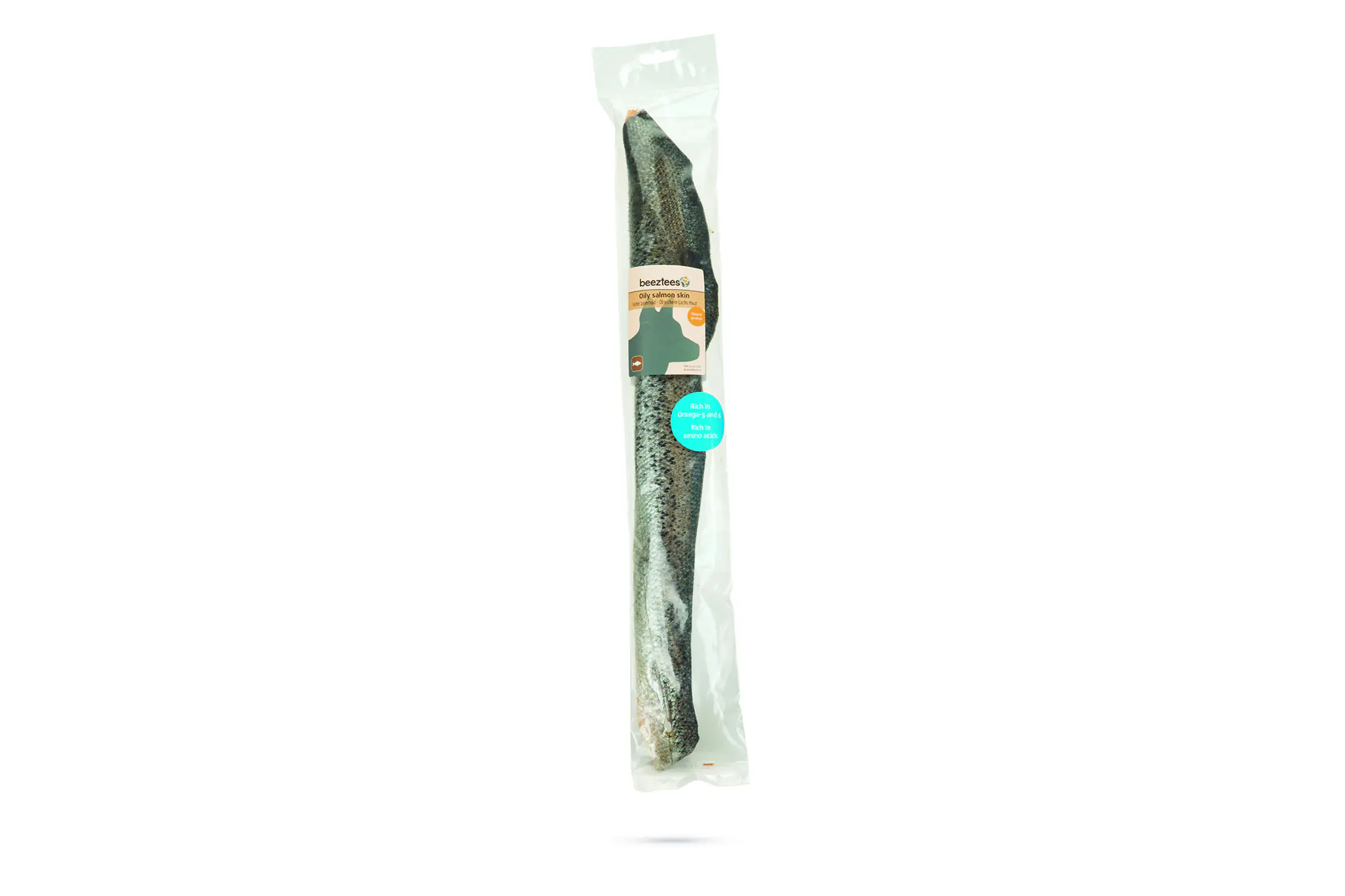 Beeztees Hundesnack Lachshaut mit Fett 120 g