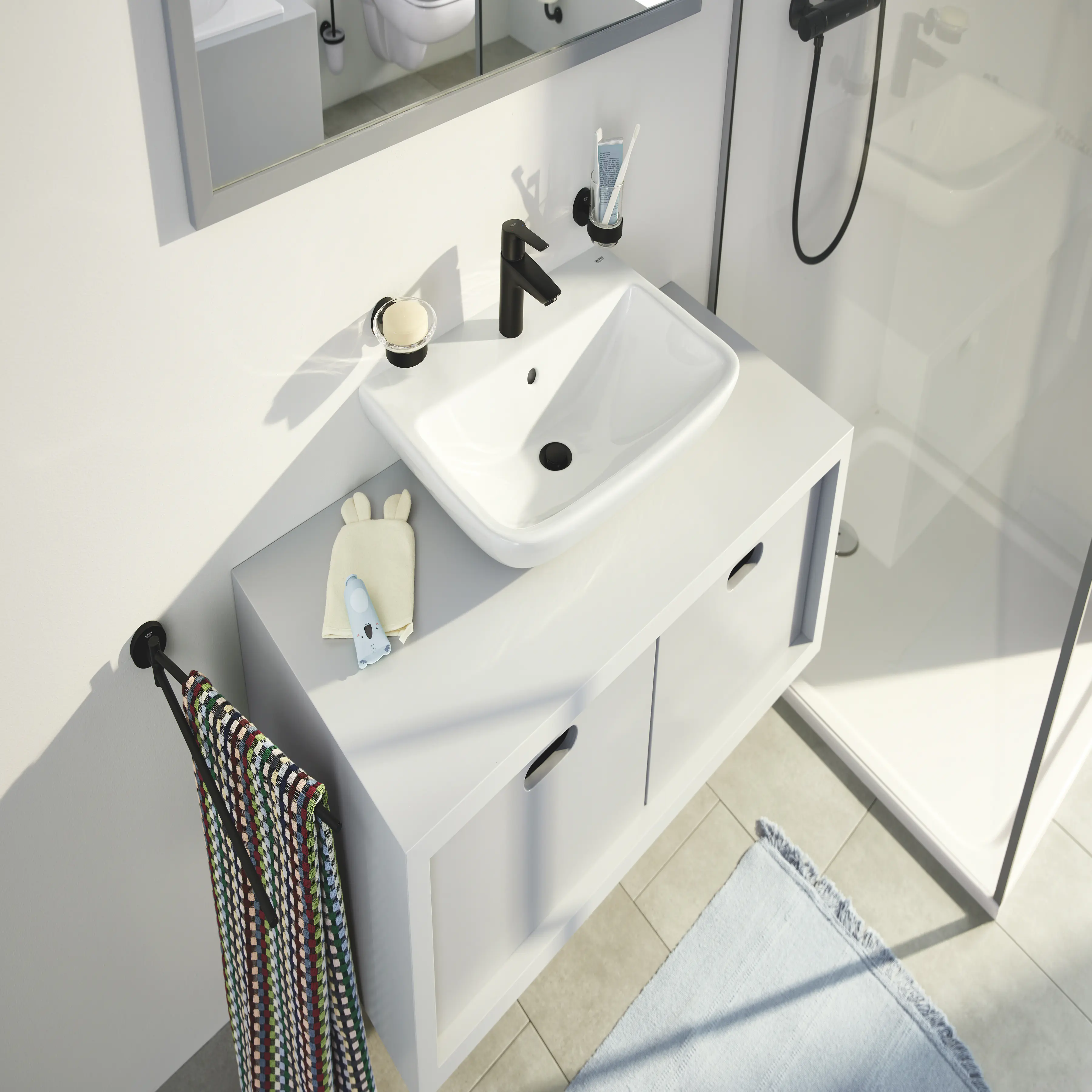 Grohe Start Handtuchhalter matt black schwenkbar