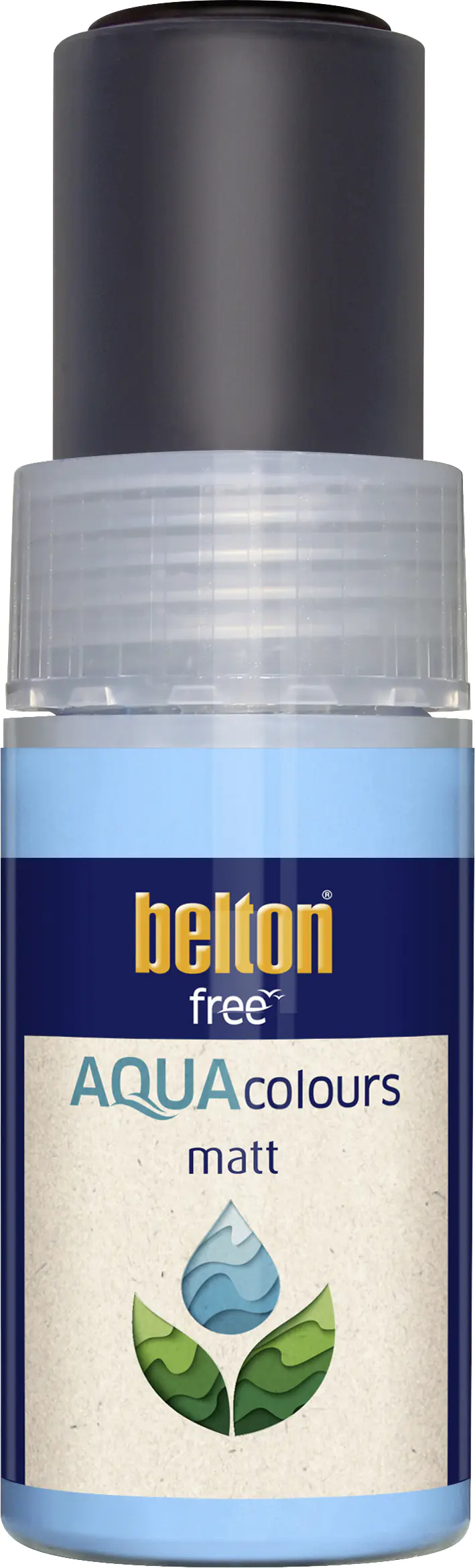 belton free Lackstift AQUAcolours 9 ml tiefschwarz matt