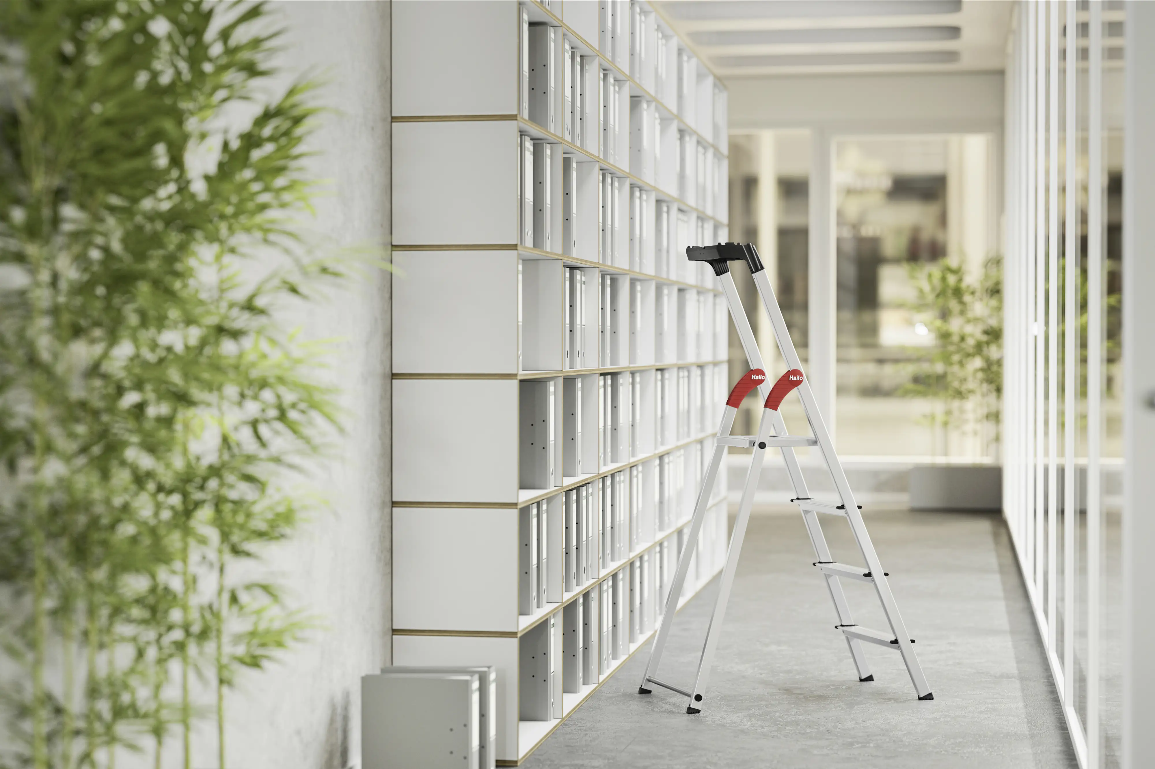Hailo Aluminium-Sicherheits-Stehleiter L60 StandardLine 2,85 m