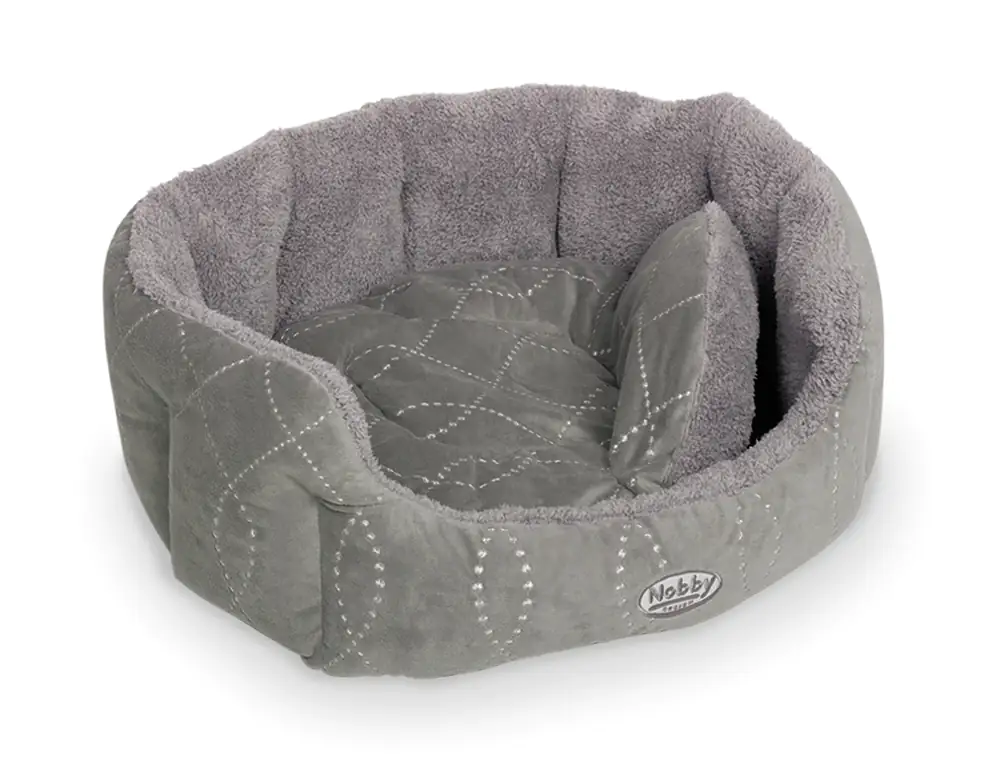 Nobby Komfortbett Ceno oval grau