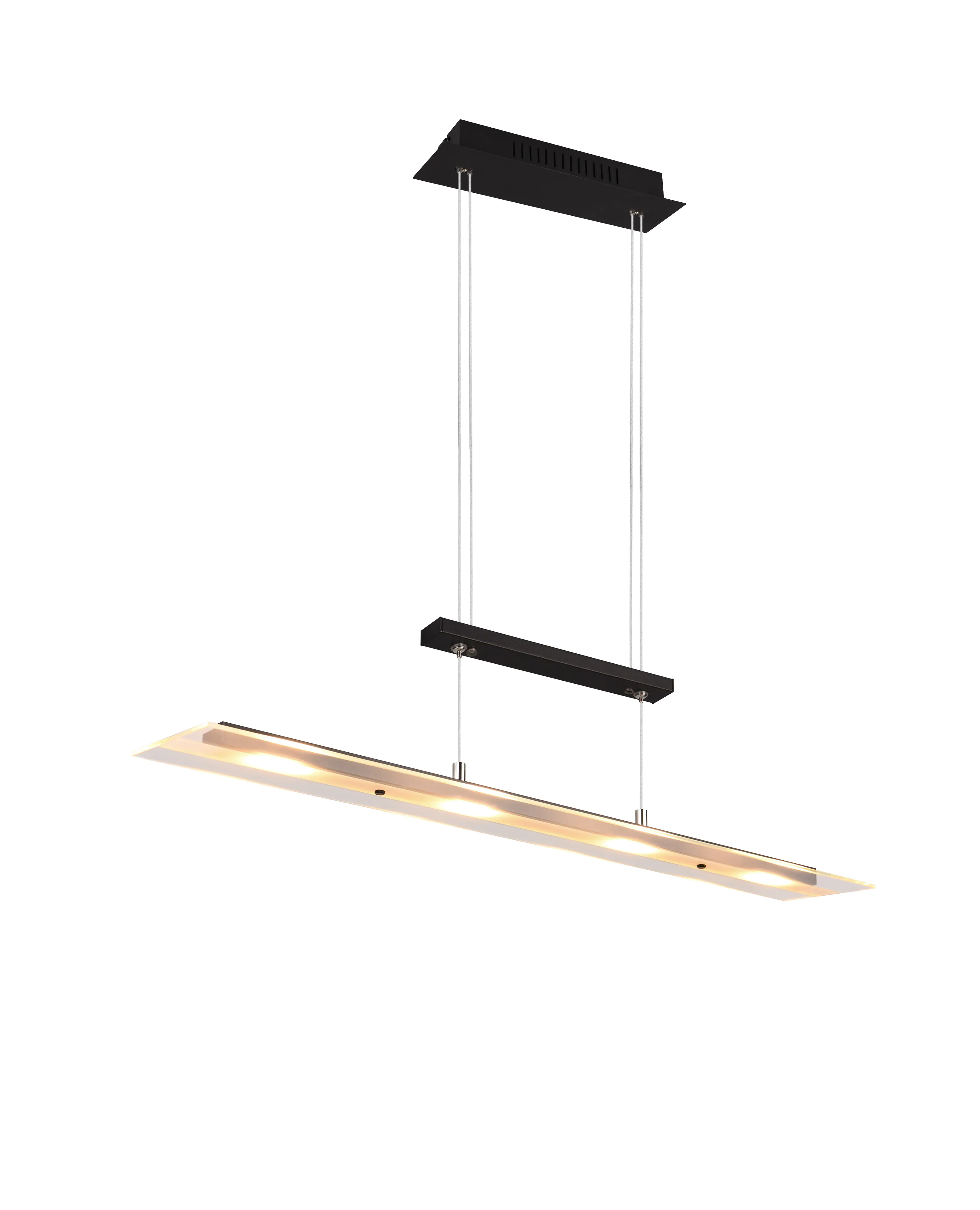 Trio Leuchten LED Pendelleuchte Milos 4x5W schwarz, Metall