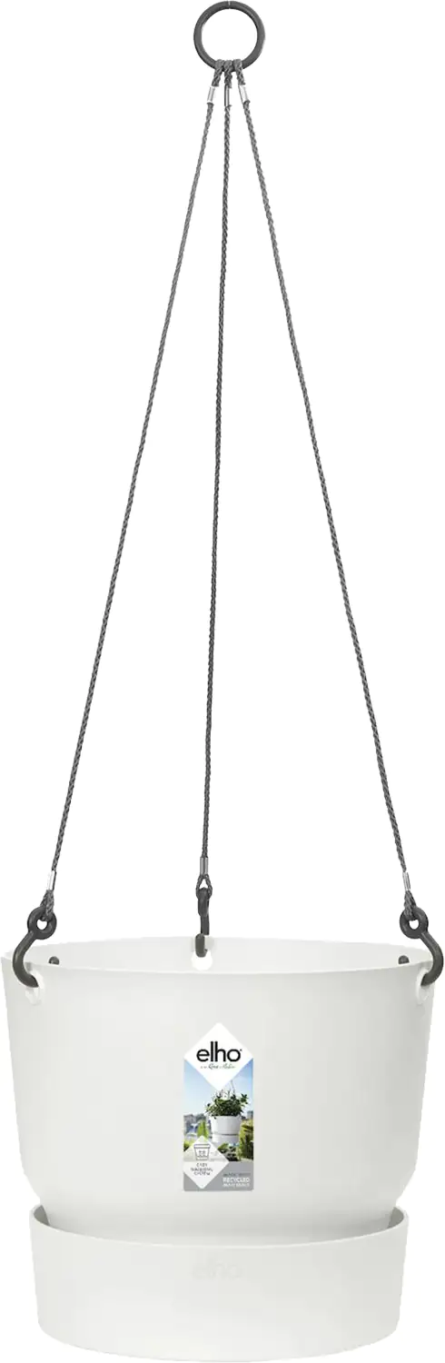 Elho Hängeampel Greenville weiß Ø 24 cm