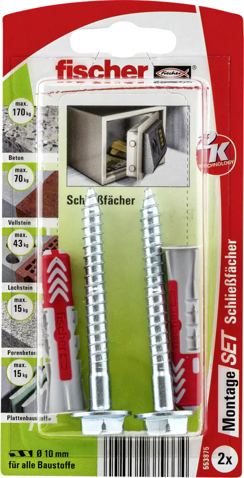 Fischer Montage-Set für Schließfächer
