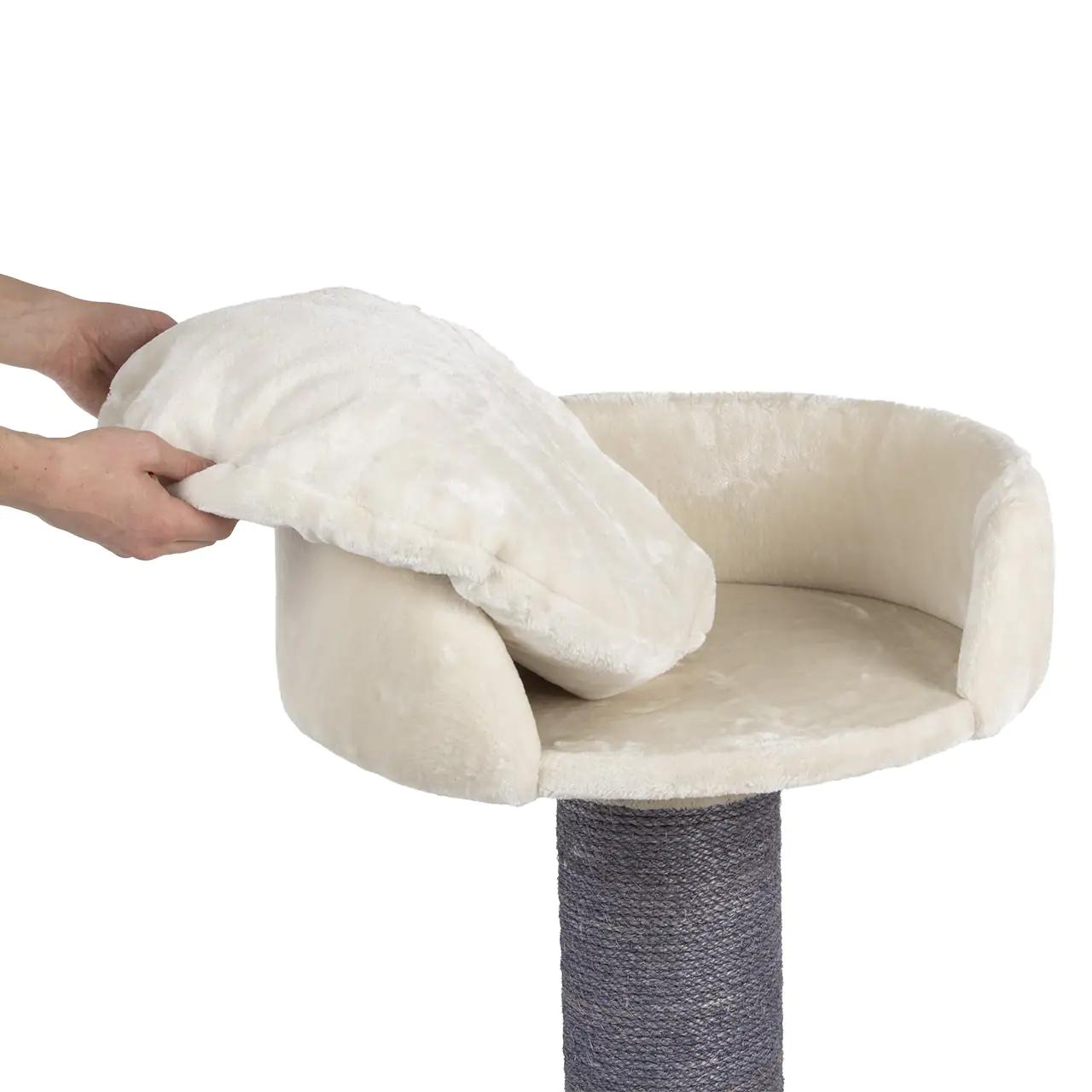CanadianCat Kratzbaum Savanah 120 H 102 cm beige