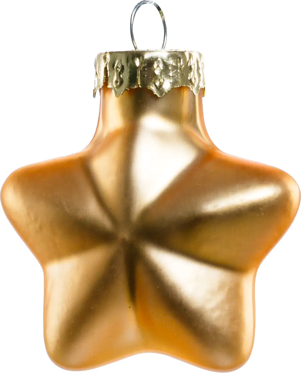 TrendLine Weihnachtskugeln Glas-Sterne 4 cm gold 12 Stück