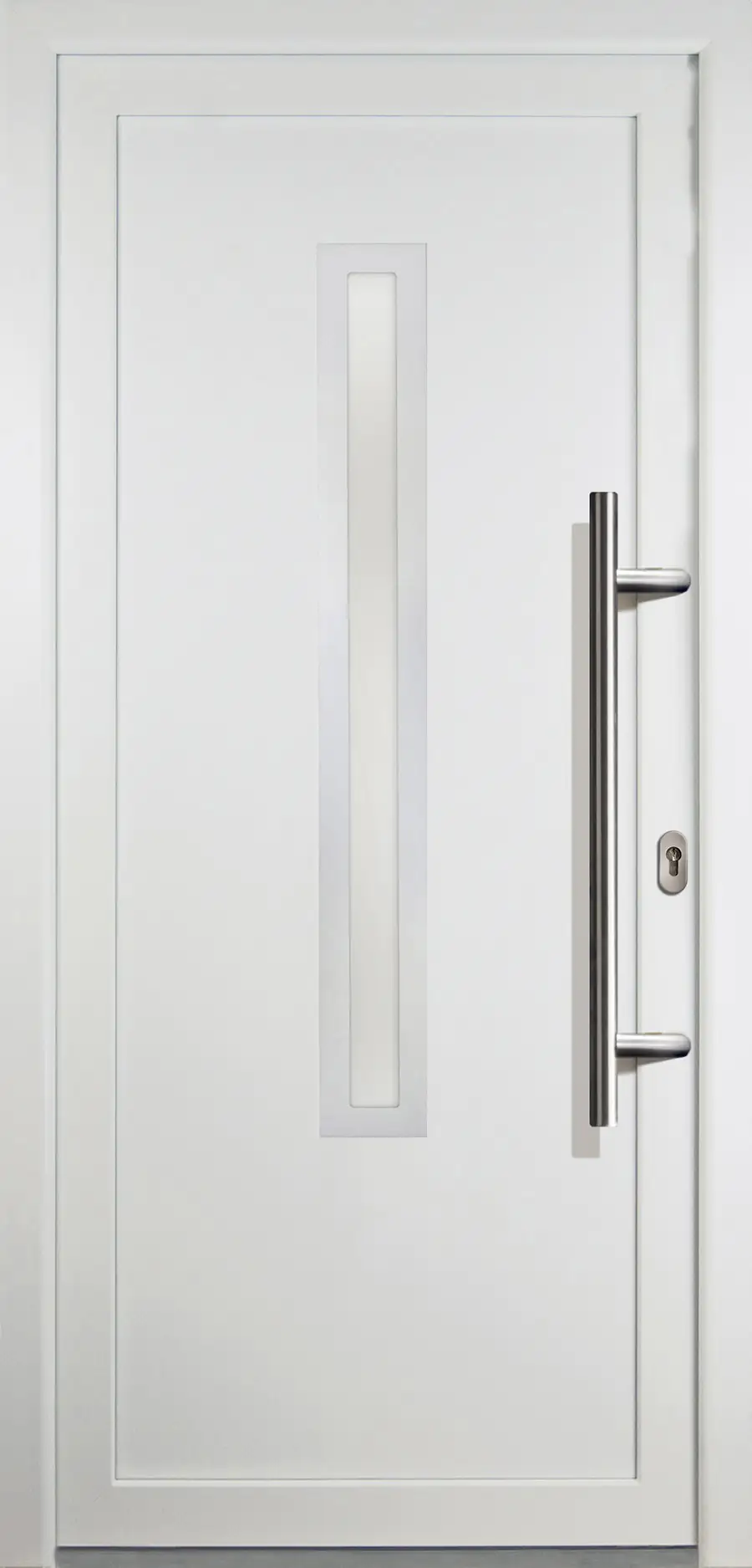 Meeth Haustür Signum Aluminium Modell 70 88 x 200 cm, DIN rechts, weiß