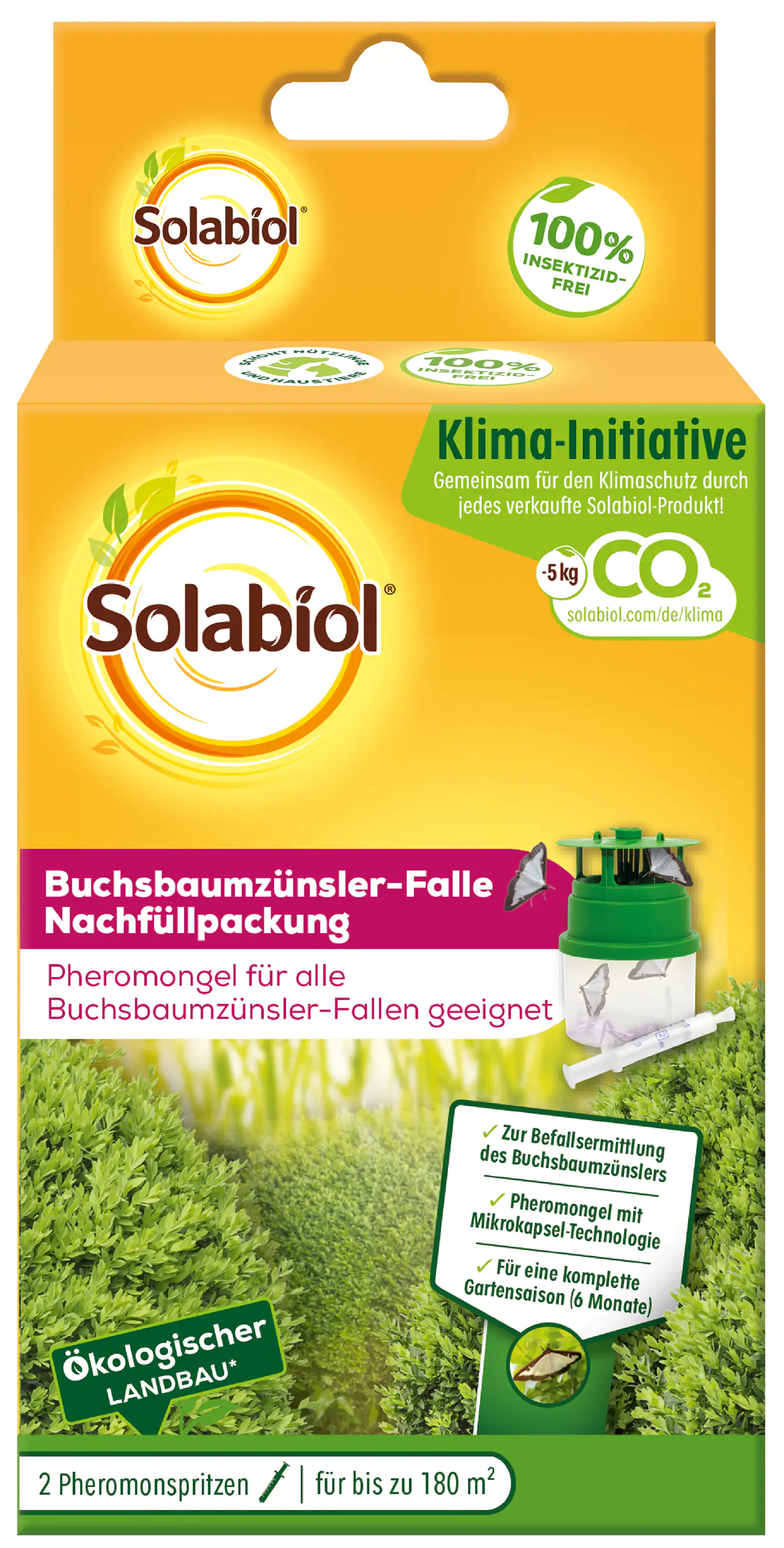 Solabiol Buchsbaumzünsler-Falle Nachfüllpackung 2 Stück