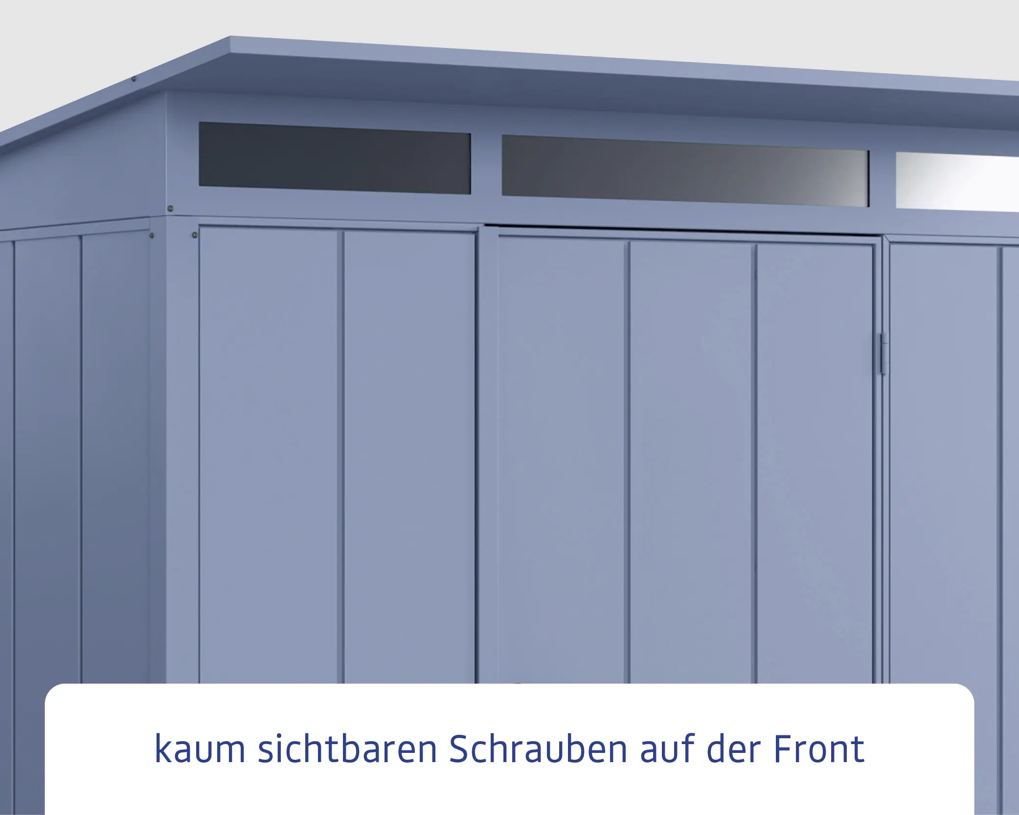 EcoStar Gerätehaus Elegant-P Typ 3 taubenblau 312,7 x 283,4 x 232,3 cm