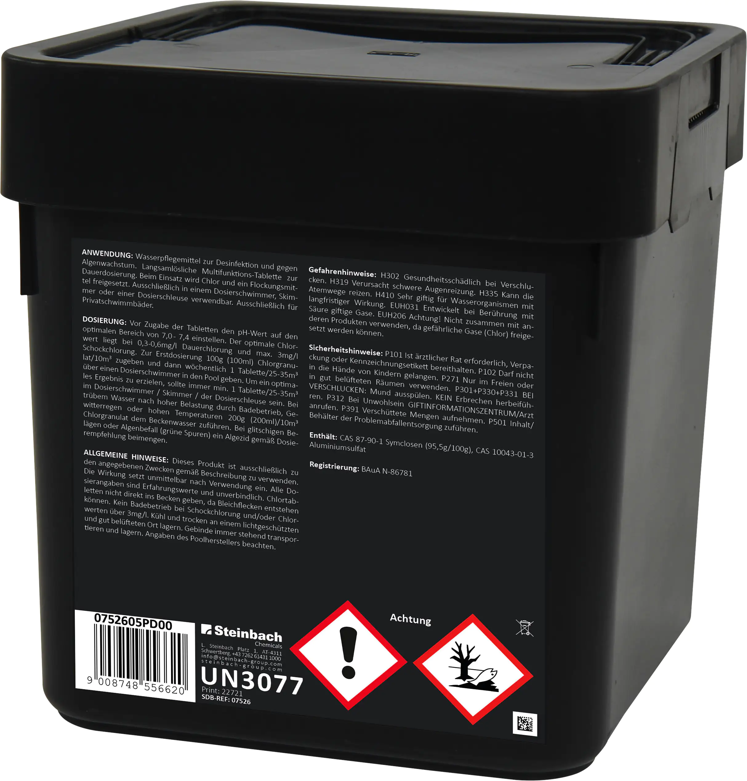 Steinbach Pool Professional Quattrotabs 200g organisch 5 kg