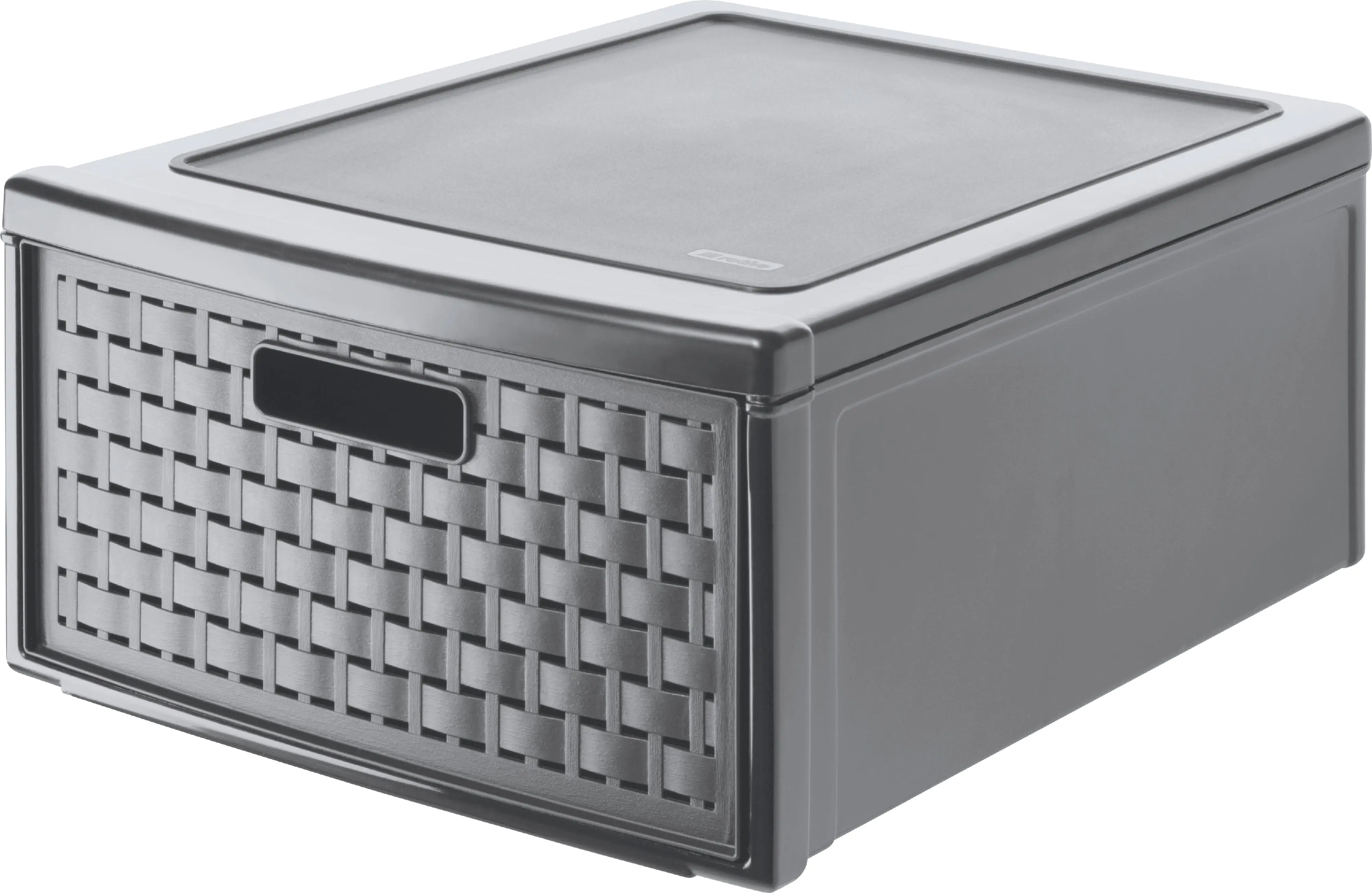 Rotho Schubladenbox Country groß, 19,2 L anthrazit