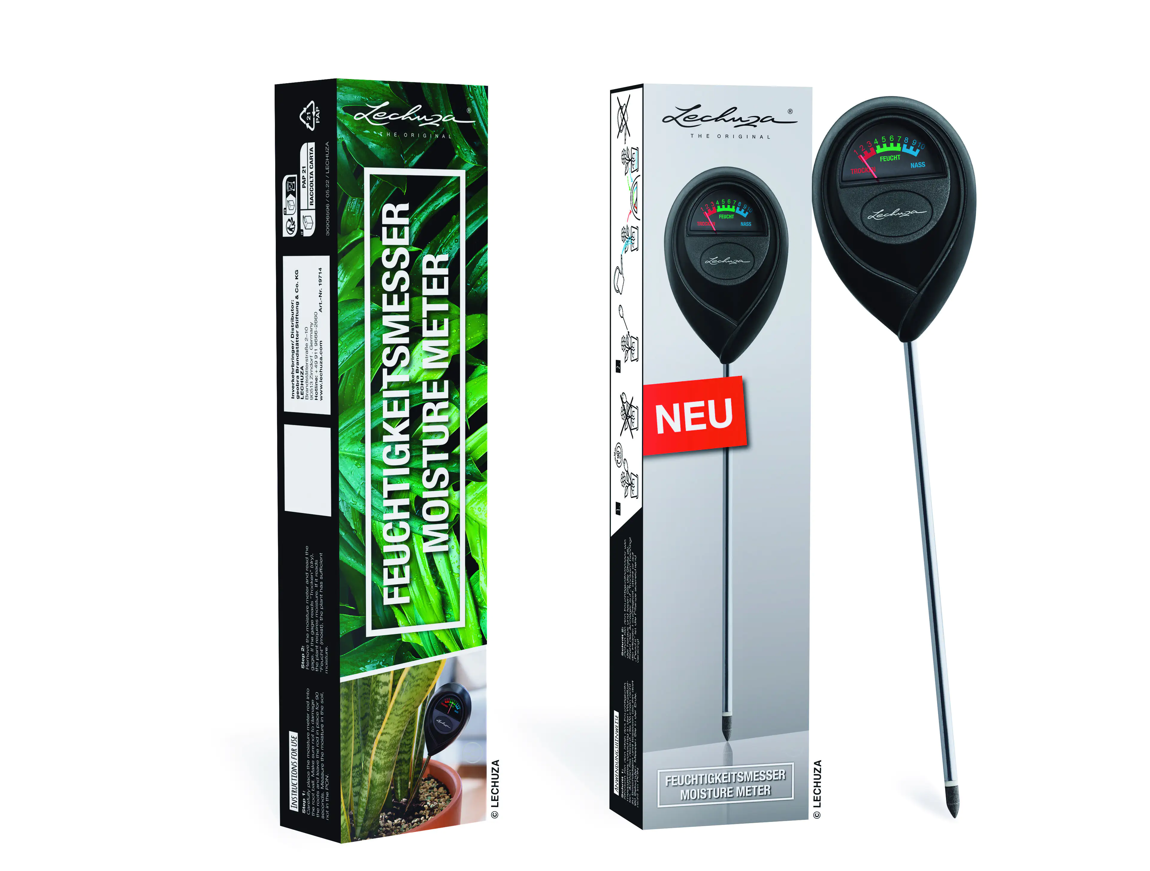 Lechuza Feuchtigkeitsmesser schwarz