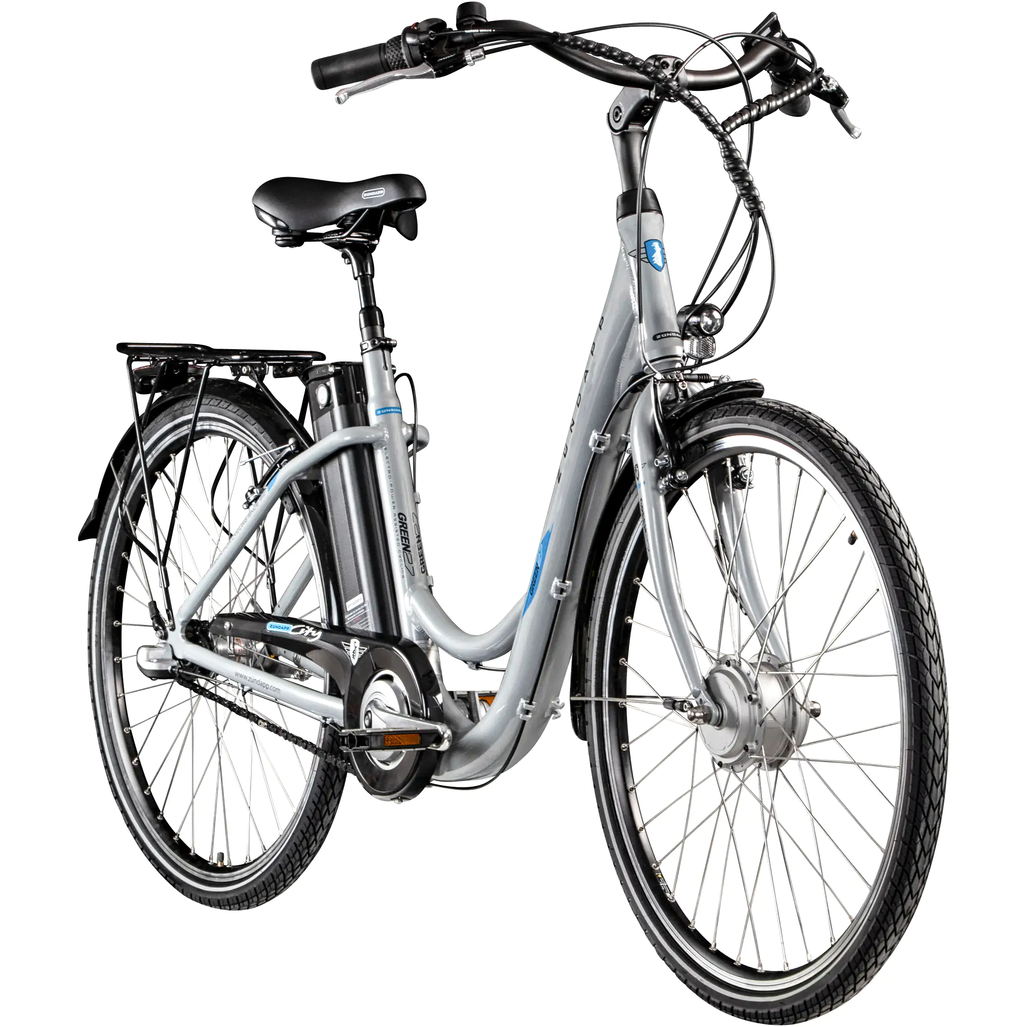 Zündapp E-Bike City Green 2.7 26 Zoll 3-Gang 536 Wh grau