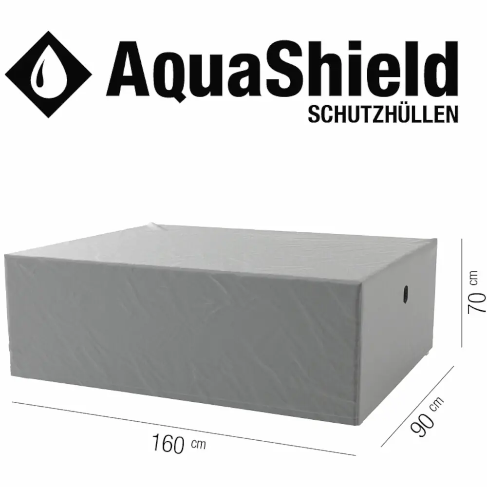 Siena Garden Schutzhülle Tisch AquaShield 160 x 90 cm hellgrau