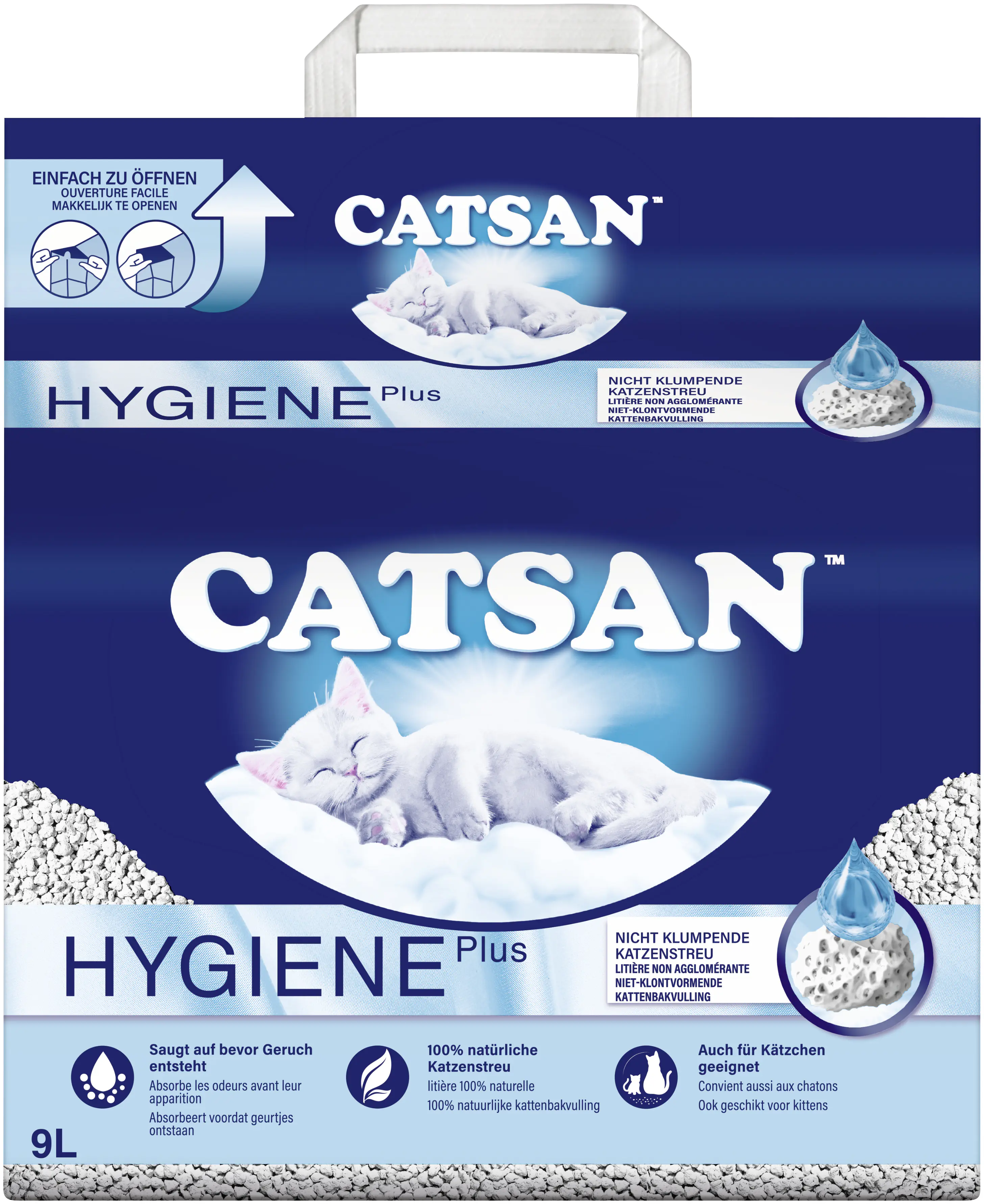 Catsan Hygiene Plus Katzenstreu 9l