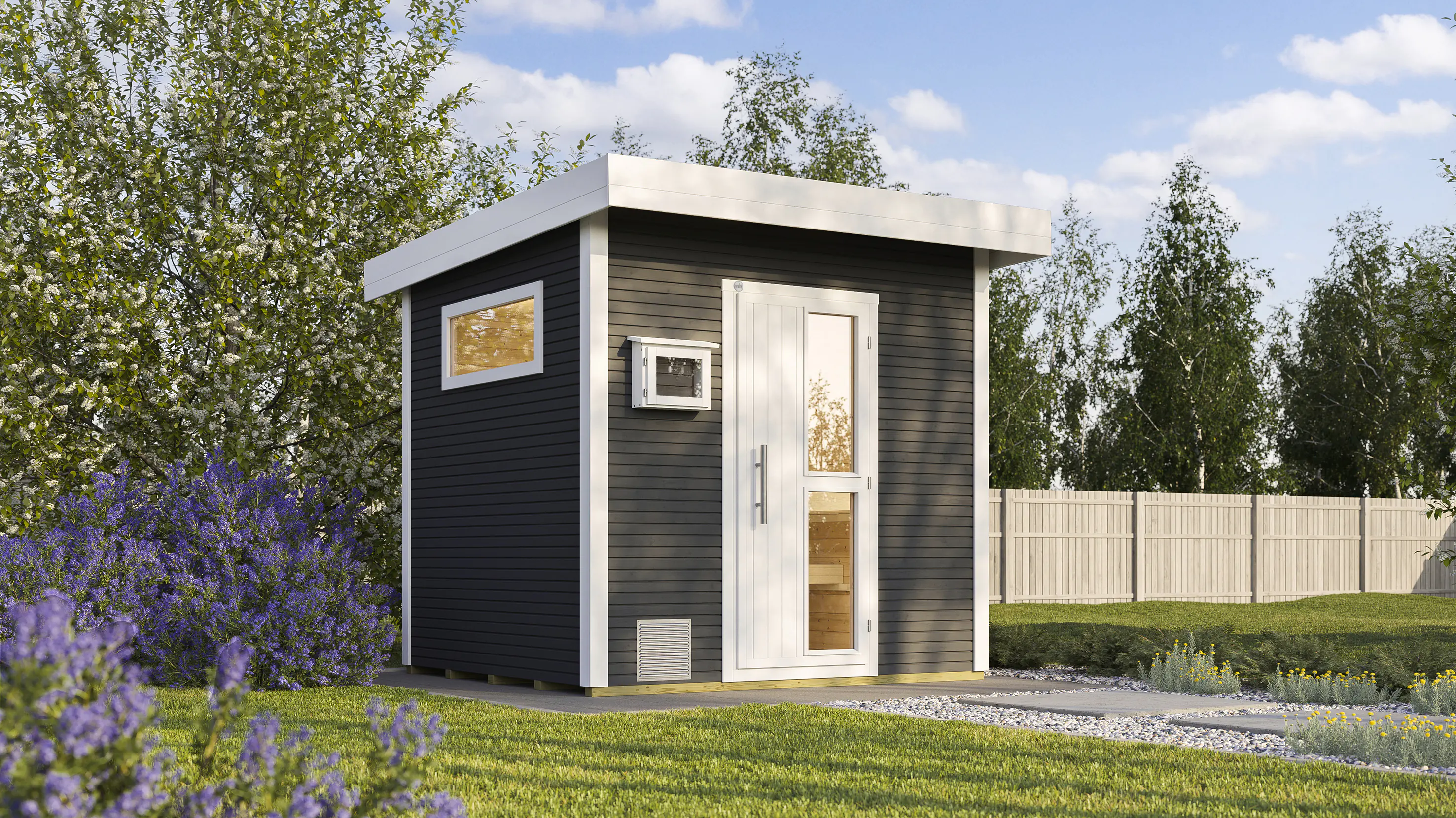 Weka Gartensauna Kuopio 5,66 m² anthrazit
