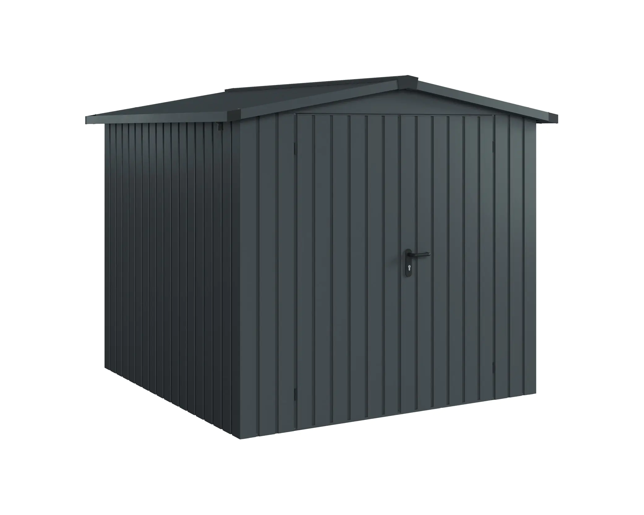 EcoStar Metallgerätehaus Euroline ESD5 anthrazit 214 x 214 cm 2-flg.
