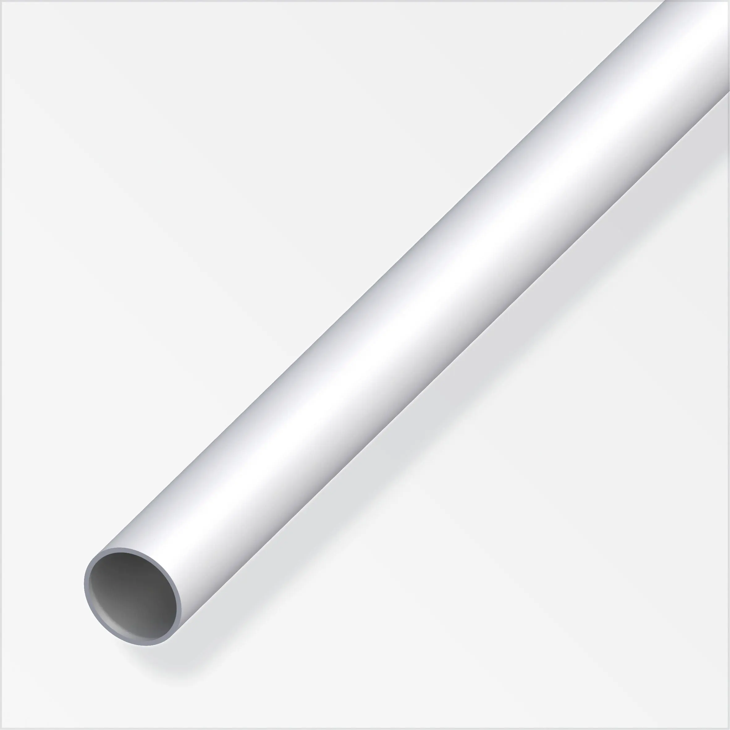 alfer Rundrohr Aluminium eloxiert silber