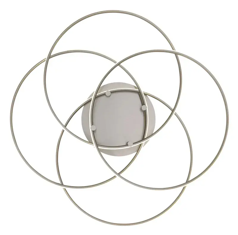 Globo Deckenleuchte Kombos Ø 51,5 x 11,4 cm nickel matt warmweiß