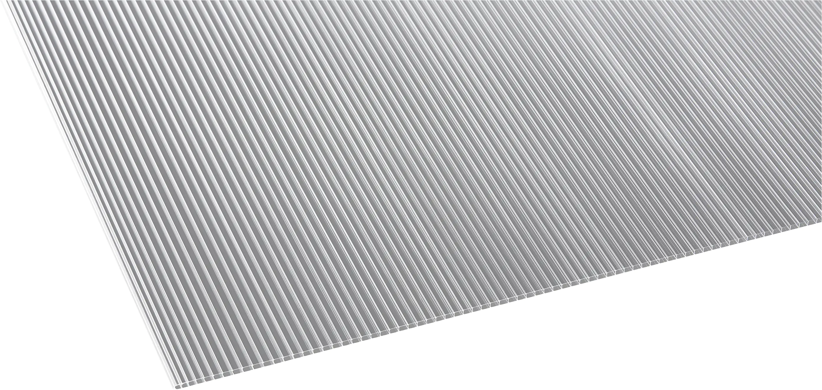 Gutta Polycarbonat-Doppelstegplatte 150 x 70 cm 4,5 mm klar