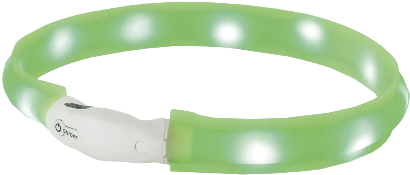 Nobby LED Leuchthalsband Visible M grün